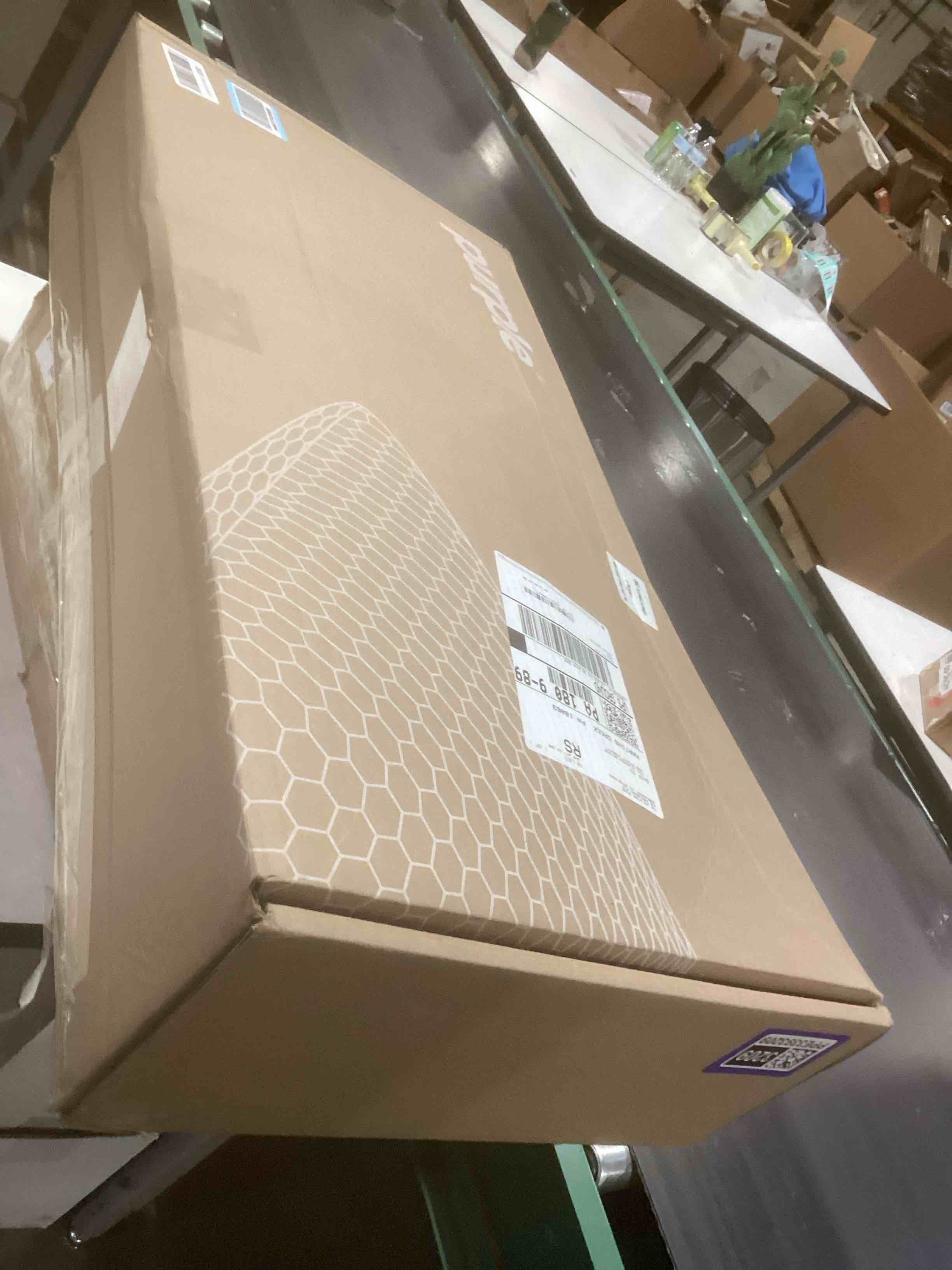 Condition photo showing Good Condition for Purple Harmony Pillow – Talalay Latex Foam Cooling Pillow for Combo or Side Sleepers, 360º Hex GelFlex Grid for No-Pressure Support and Luxurious Weightless Feel - King, Medium Feel, Tall Height King - Tall