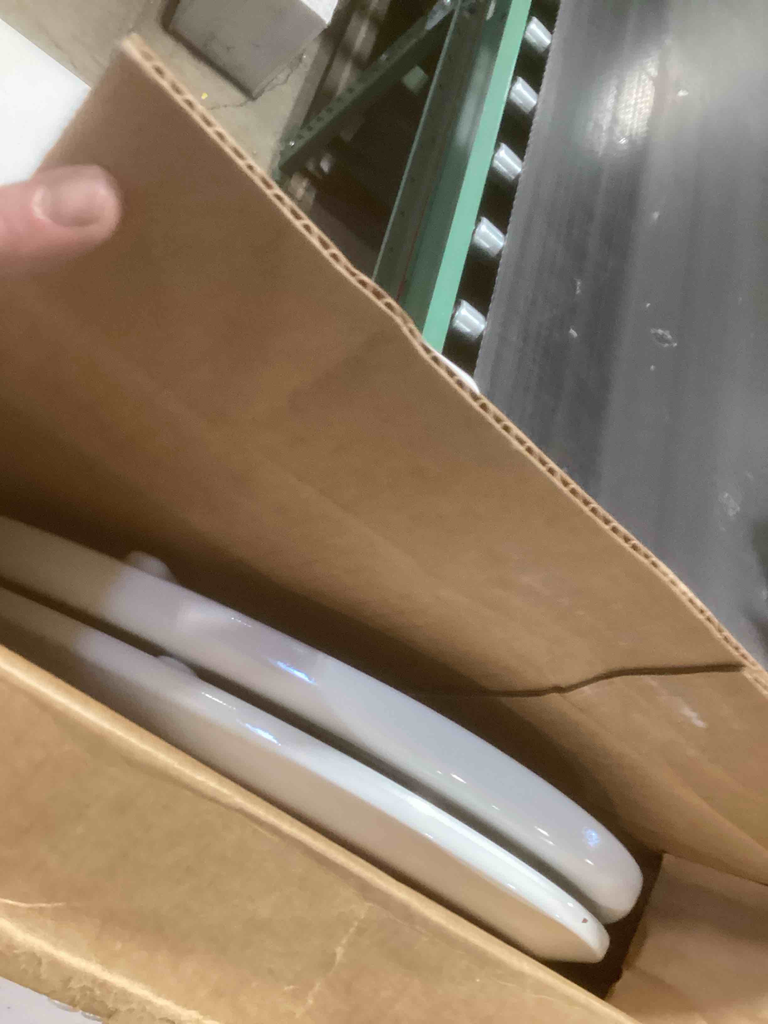 Condition photo showing As Is for Mayfair NextStep2 Toilet Seat with Built-In Potty Training Seat, Slow-Close, Removable that will Never Loosen, Elongated, White Elongated (1-Pack) 1-Pack