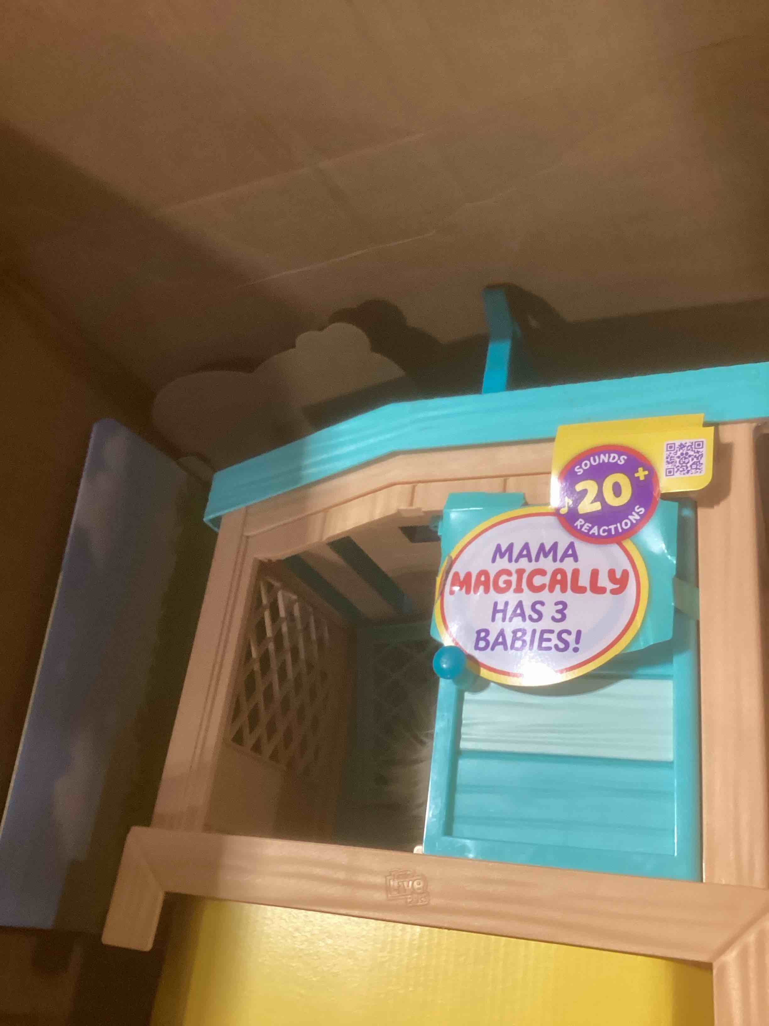 Condition photo showing As Is for Little Live Pets Mama Surprise Guinea Pig Plush Toy, Interactive Stuffed Guinea Pig Hutch and 3 Babies, Animal Plush with 20+ Sounds, Toys for Ages 4+