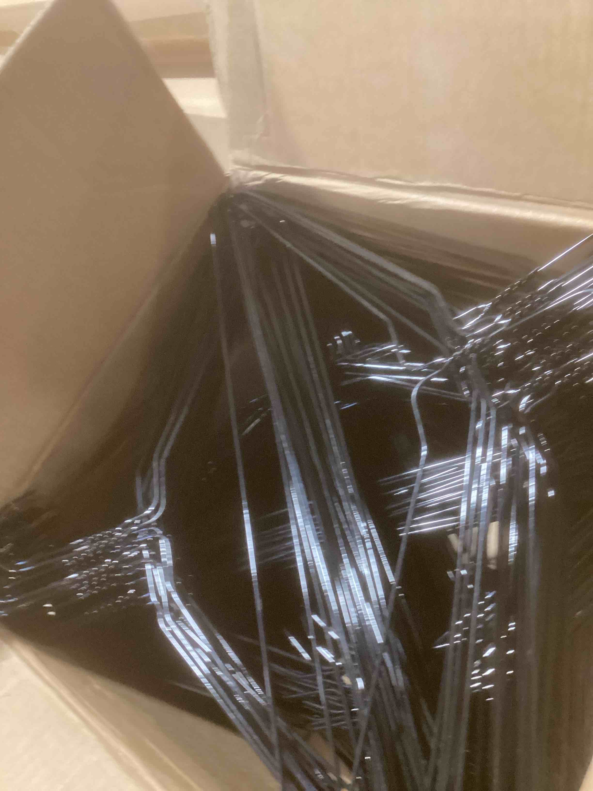 Condition photo showing Good Condition for SIMILAR TO…Amber Home 30 Pack Heavy Duty Metal Shirt Coat Hangers, Stainless Steel Clothes Hanger with Polished Chrome, 17 Inch Silver Metal Wire Hanger