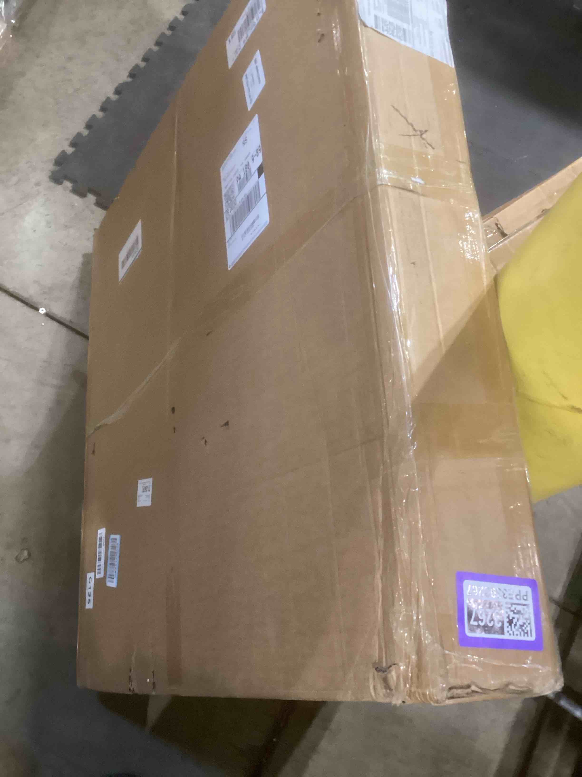 Condition photo showing Good Condition for INCOMPLETE… JUST GLASS..Transparent Round Glass Coffee Tables Noguchi Elegant Round Coffee Table with Solid Wood Legs and Tempered Glass Tabletop for Living Room Home Small Space Reception Office Tables 31.5"