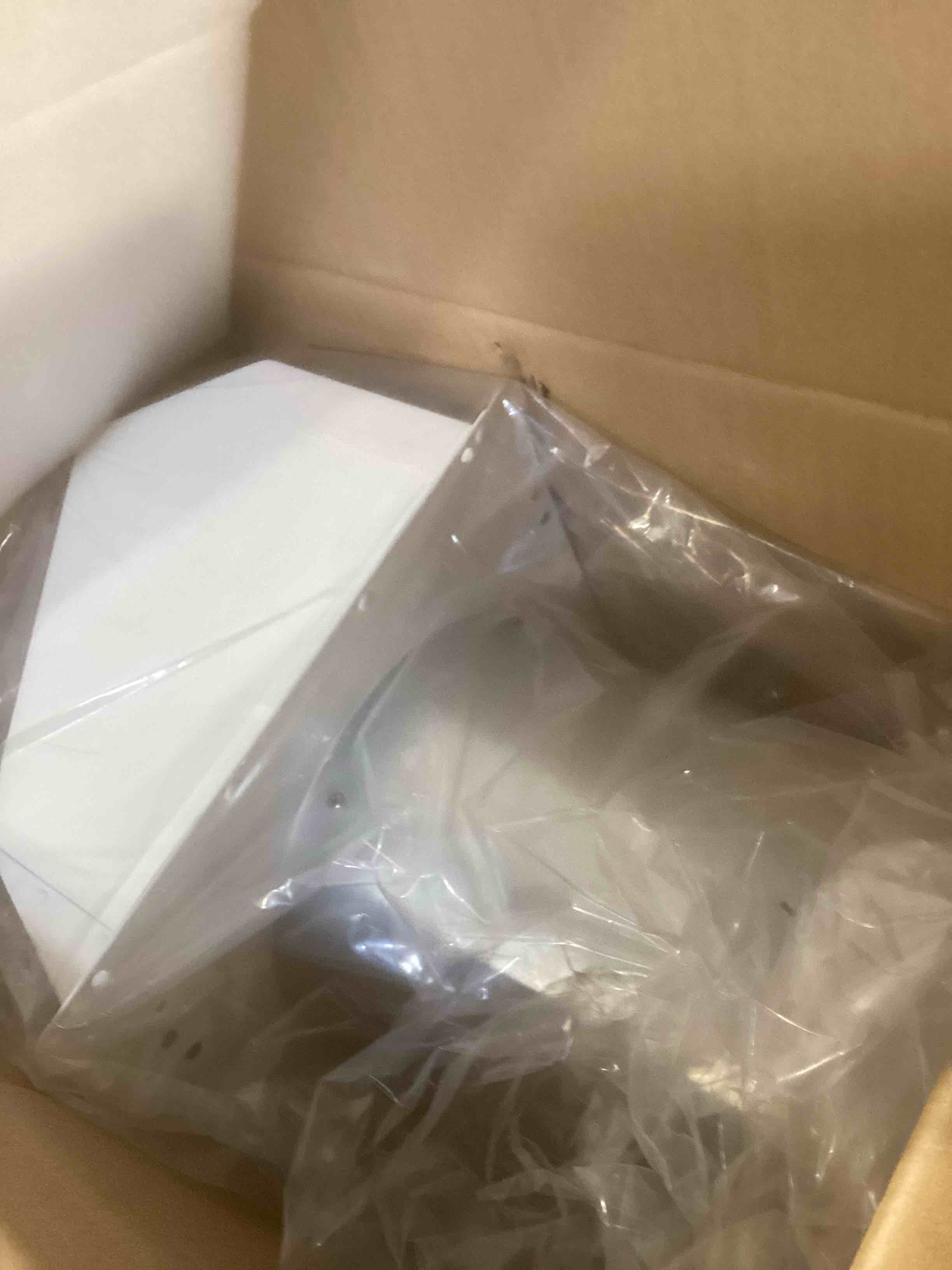 Condition photo showing Good Condition for 7Inch Hooded Wall Vent with Screen and Damper,Galvanized Steel Exhaust Vent Cover Cap Outside,Wall Vent Cover Exterior Outdoor Vent Hood for Kitchen Range Hood Laundry Dryer Bathroom Fan Duct Air Vent