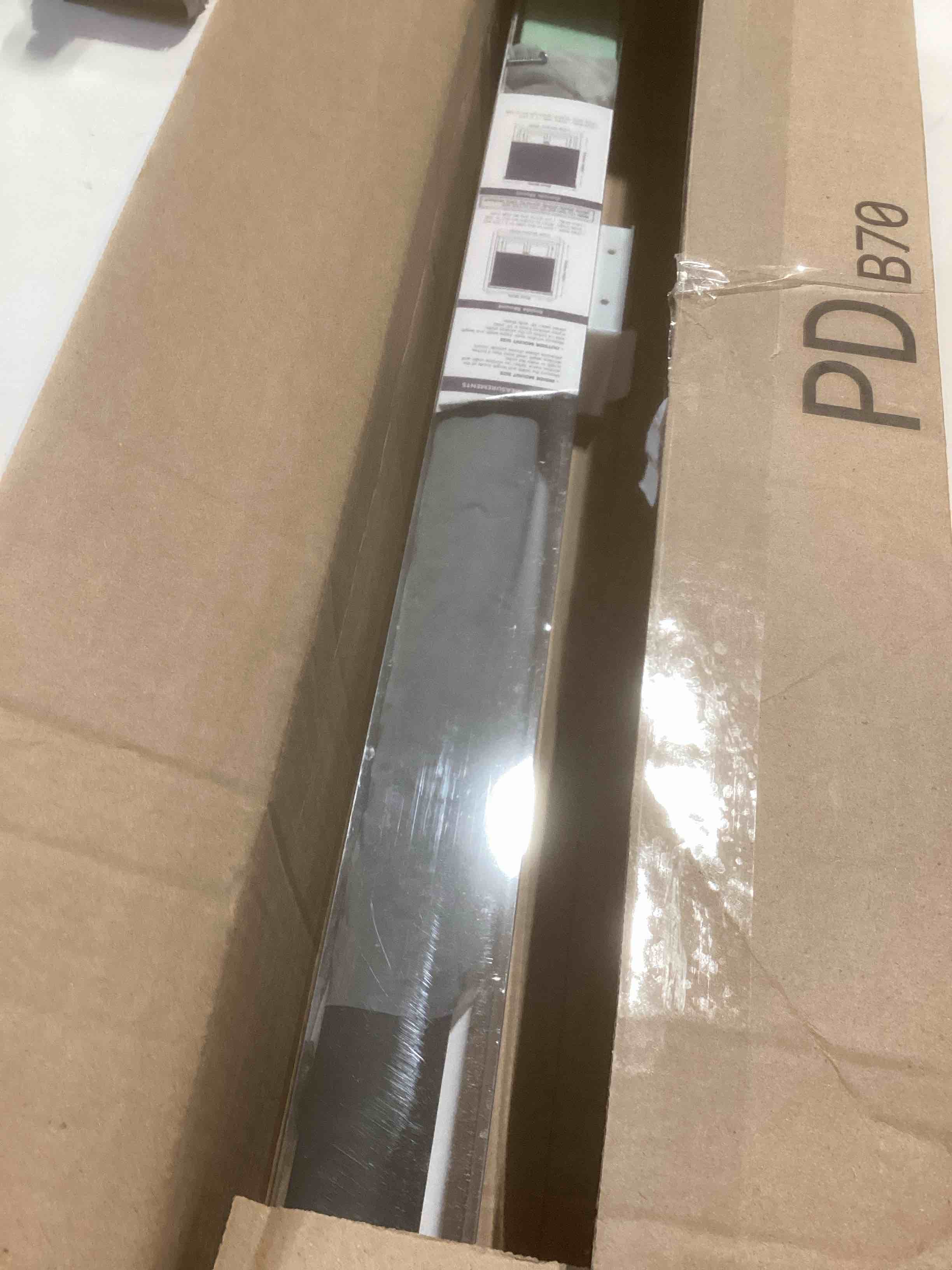 Condition photo showing Good Condition for AOSKY Cordless Roller Shades Blackout Blinds for Windows Room Darkening Rolled Up Shades with Spring System, UV Protection Window Shades Door Blinds for Home and Office (23" W x 72" H, Black) 23"W x 72"H Black