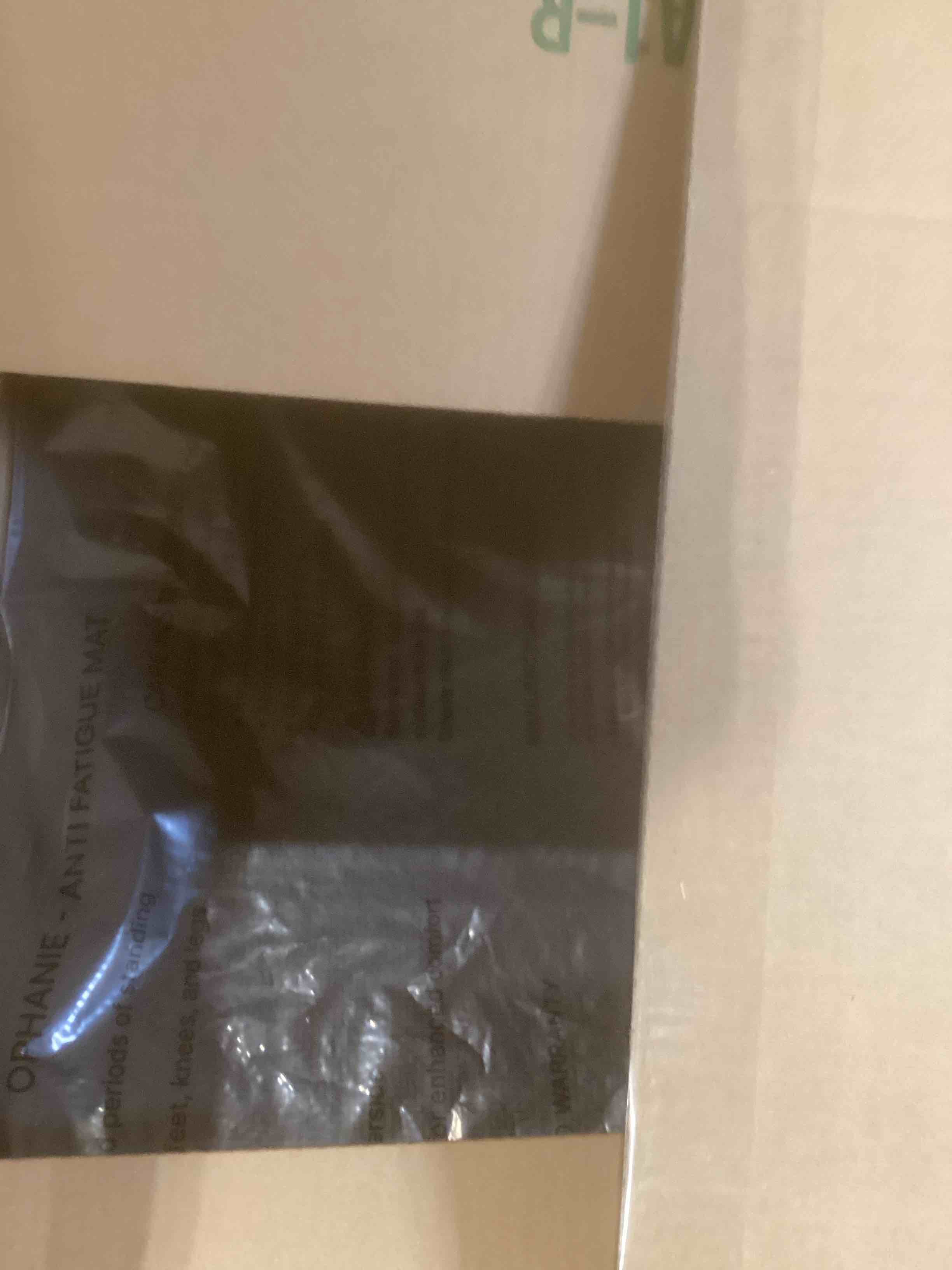 Condition photo showing Good Condition for Ophanie Kitchen Mats for Floor, 3/4 inch Thick, 20x39 Anti Fatigue Cushioned Mat, Kitchen Rugs, Waterproof, Comfort Ergonomic Standing Mat for Office, Home, Sink, Black Non-Slip Ridged Bottom Black 39"L x 20"W x 0.8"Th