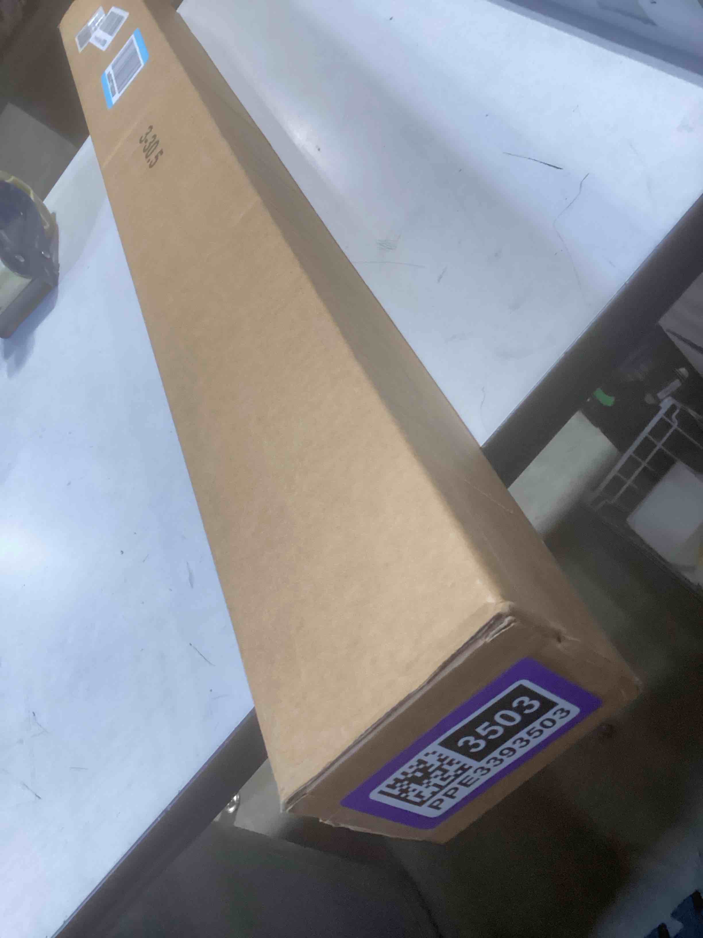 Condition photo showing Good Condition for AOSKY Cordless Zebra Blinds for Windows Pull Down Roller Window Shades Dual Layer Light Filtering Privacy for Day and Night, Free-Stop Door Shades for Home Easy to Install (34" W X 72" H, White) 34"W x 72"H White