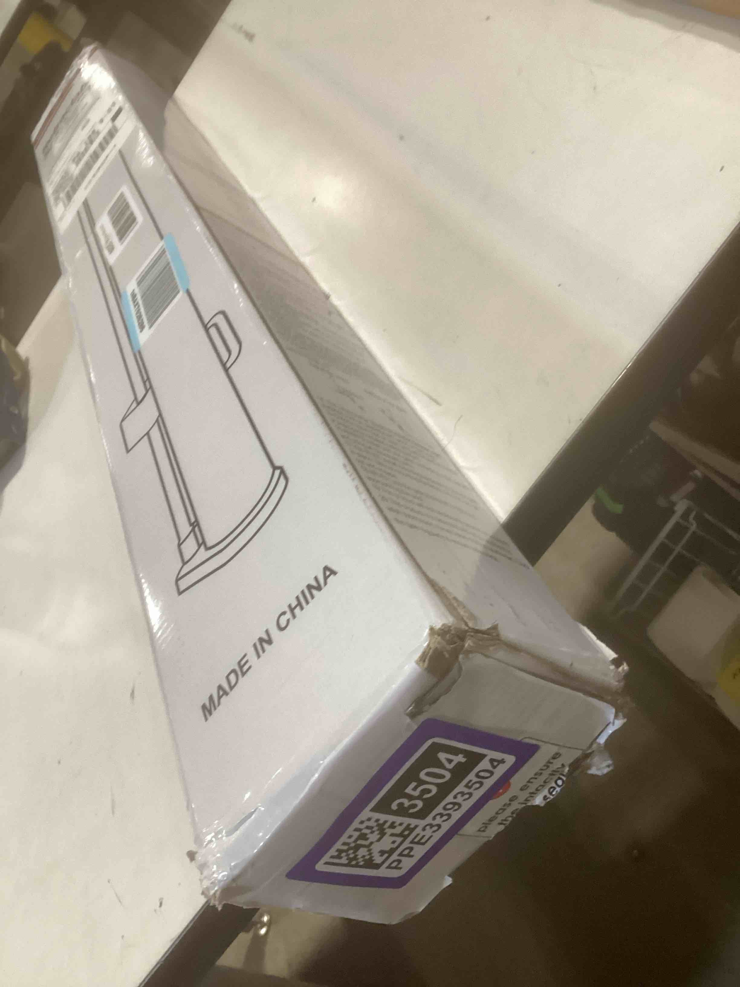 Condition photo showing Good Condition for Reinforced 120 Inch Extra Long Retractable Baby & Dog Gate with Support Rods Prevents Crawling Under, 10 Ft Wide for Large Openings, Indoor/Outdoor Gate, White White (33" Tall x 120" Wide)