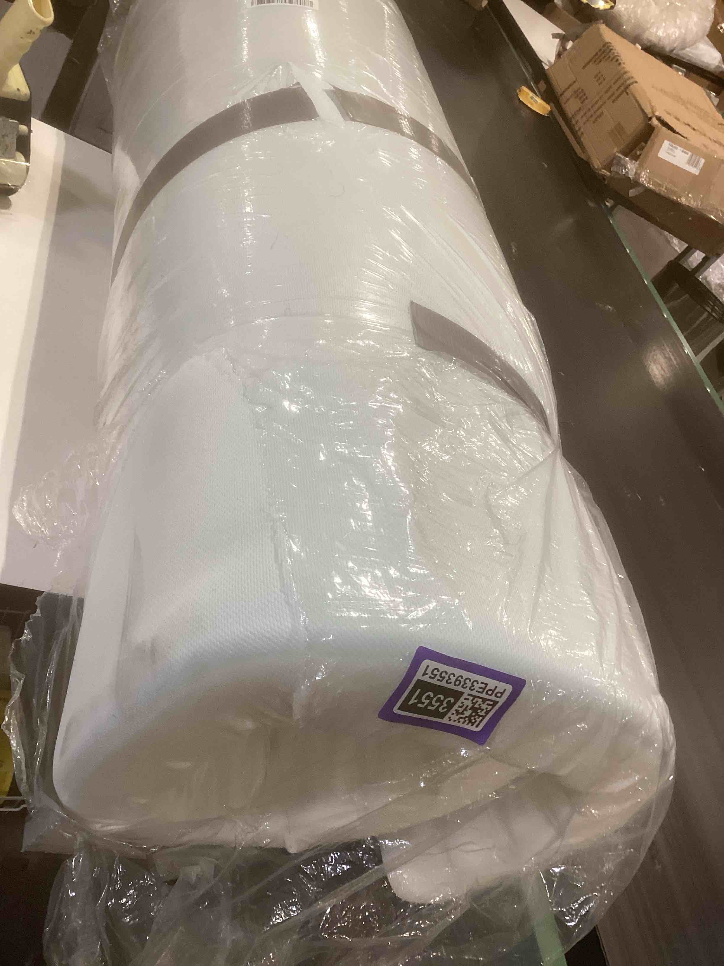 Condition photo showing As Is for XXL Dog Bed for Extra Large Dogs, Giant Orthopedic Dog Bed with Cooling Gel Memory Foam, Waterproof Pet Bed with Removable Washable Cover, 53" Pet Sofa bed Dutch Velvet with Bone Toy, Light Gray Light Grey XX-Large(53"L x 42"W x 9.5"Th)