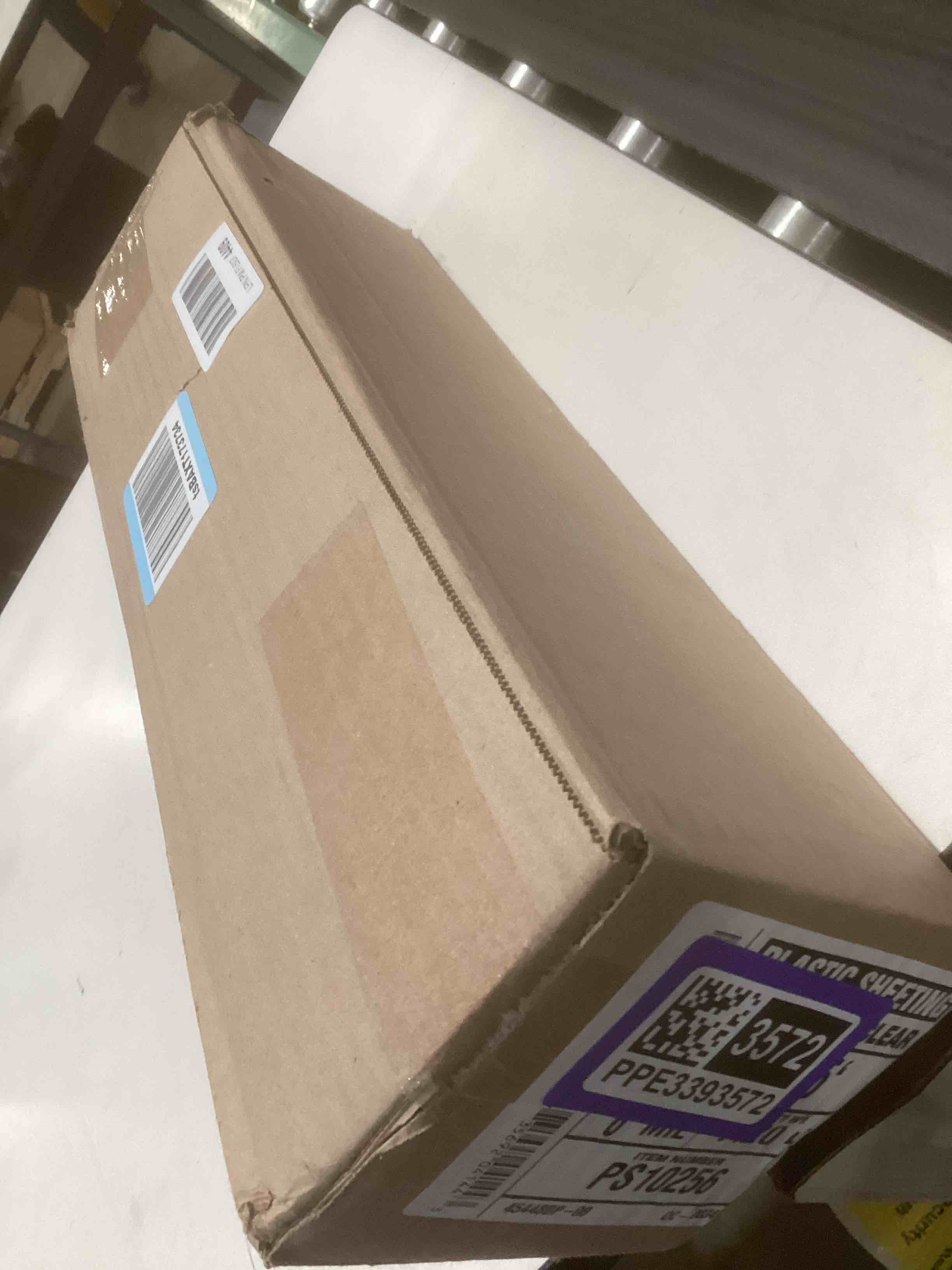 Condition photo showing Good Condition for Aluf Plastics 6 MIL Thick Extra Strong Heavy Duty Clear All Purpose Vapor and Moisture Barrier Sheet Tarp/Drop Cloth - 10' x 25' - for Painting, Furniture, Carpet, Contractor, & Construction 10ft x 25ft Sheeting, 6 Mil, 1 Count Clear