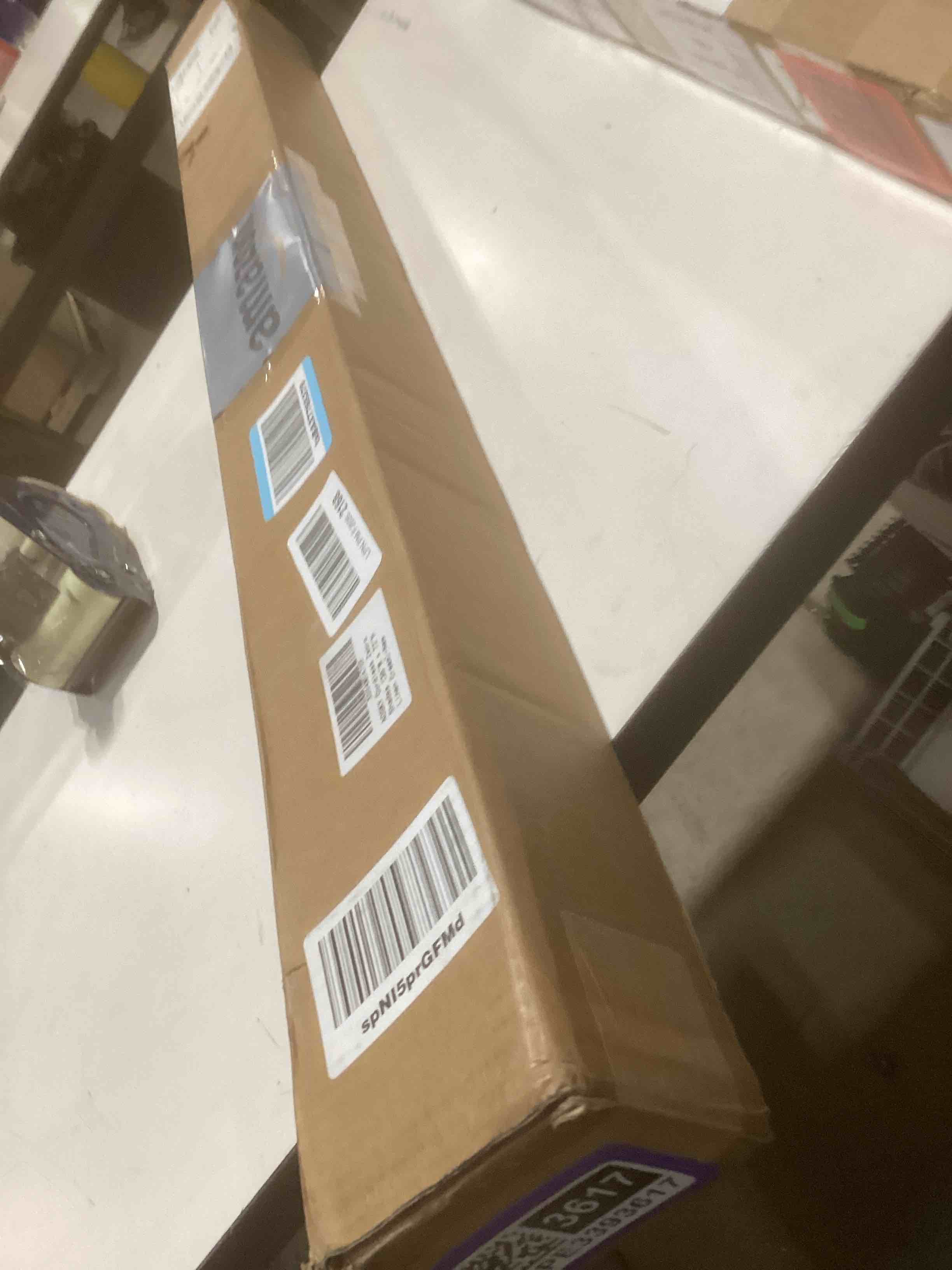 Condition photo showing Good Condition for AOSKY Cordless Zebra Blinds for Windows Pull Down Roller Window Shades Dual Layer Light Filtering Privacy for Day and Night, Free-Stop Door Shades for Home Easy to Install (36" W X 72" H, Beige) 36"W x 72"H Beige