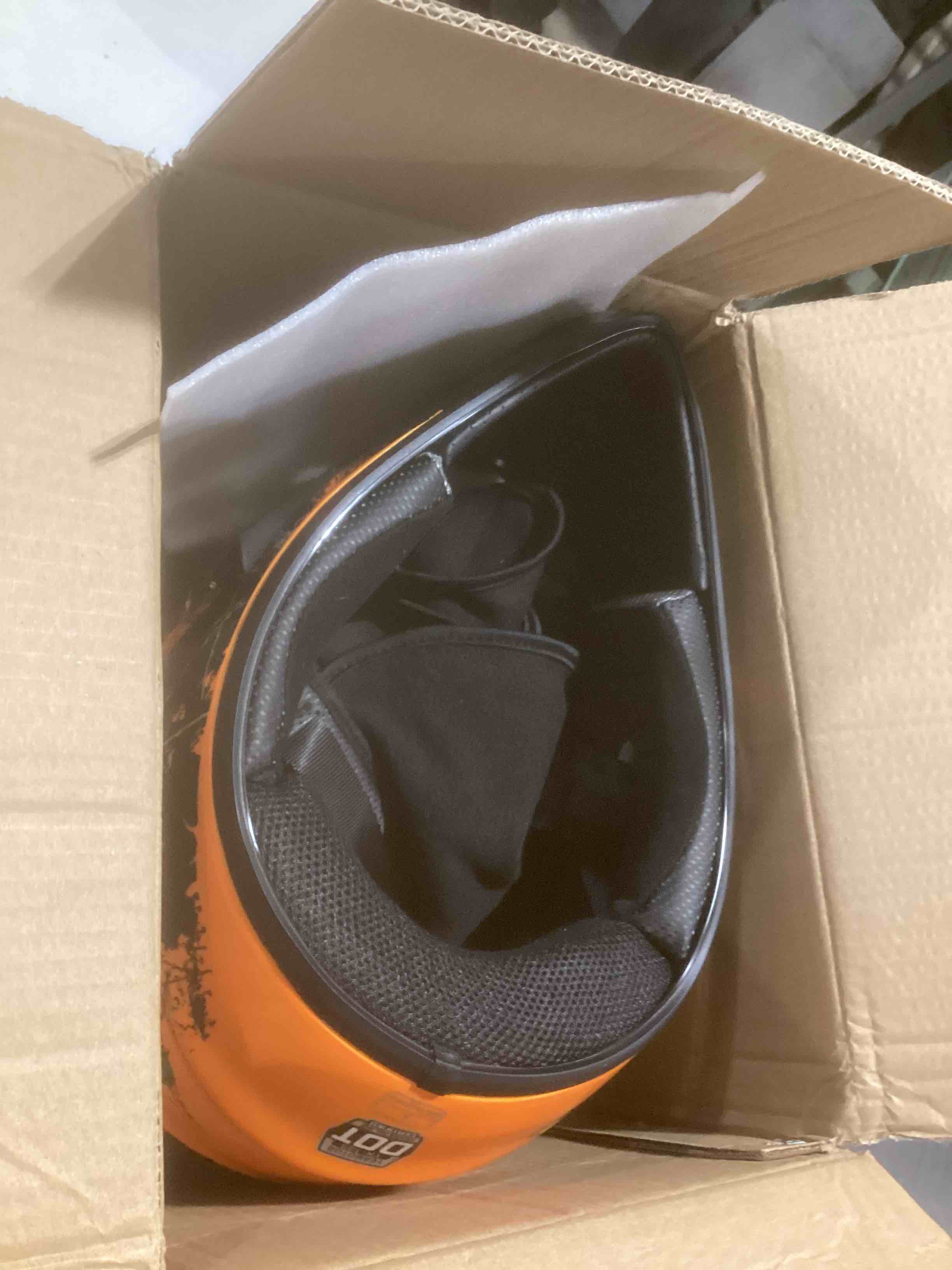 Condition photo showing Good Condition for Youth Dirt Bike Helmet Set Includes Gloves, Goggles, Mask, Ideal Helmet for Kids 8-14, Premium Safety Gear for Dirt Bike Helmets Enthusiasts - DOT Approved (Red,L)