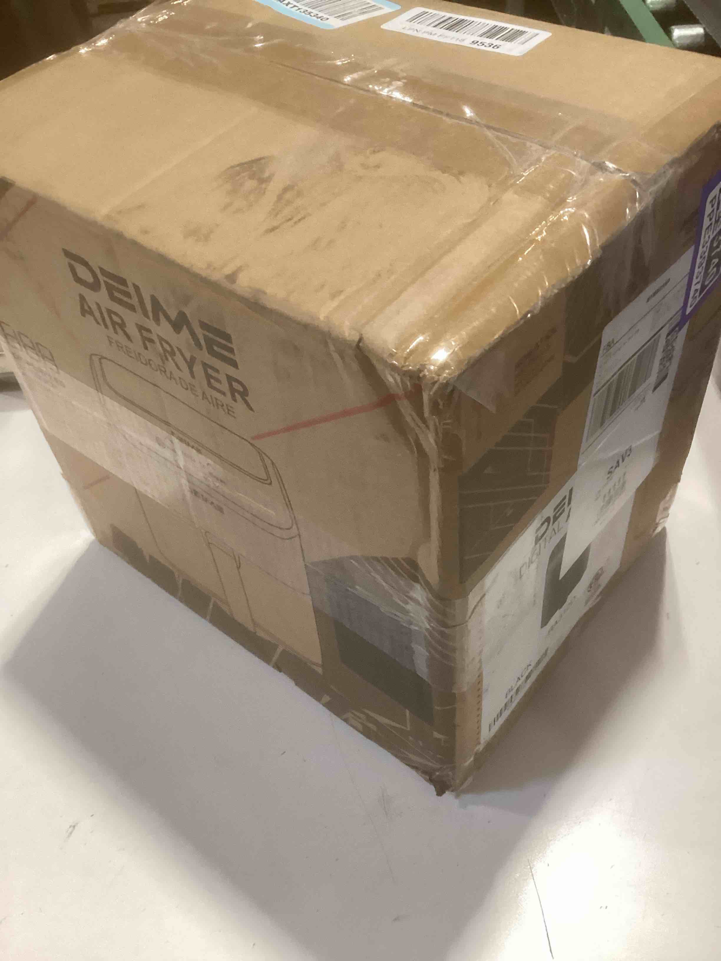 Condition photo showing As Is for DEIME Air Fryer, Small Digital 3 Qt Airfryer Space Saving Compact, Bake, Reheat, Roasts for Quick Easy Meals, Mini Compact & Quiet, Nonstick & Dishwasher Safe Basket (Black) Black-3QT