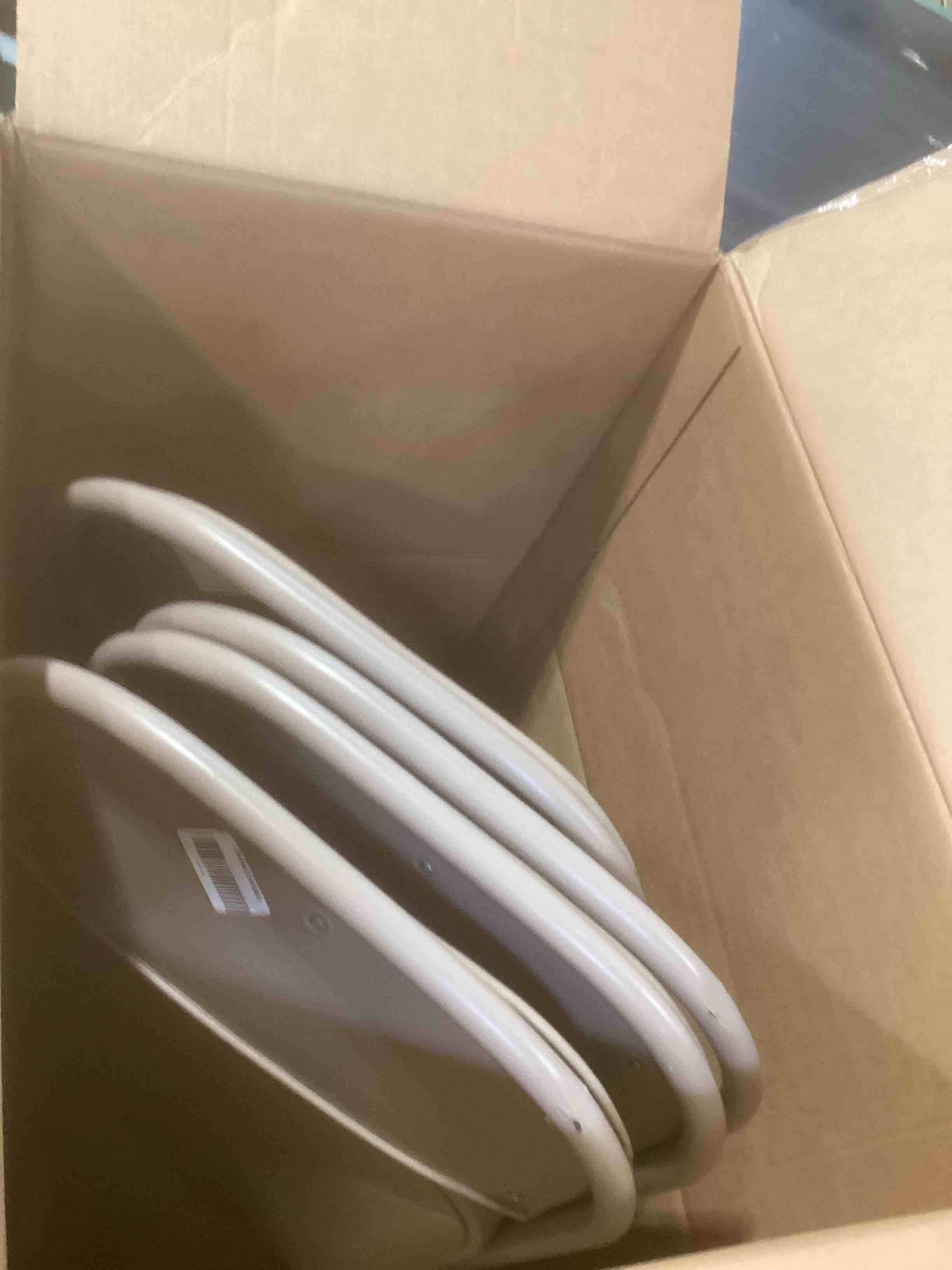 Condition photo showing Good Condition for Sweetcrispy Folding Chair 4 Pack, Leather Padded Folding Chairs, Sturdy Metal Foldable Chairs, Easy to Use and Store, Outdoor and Indoor, for Home, Office, Party, Comfy, Kahki(5H98TJNL) Kahki 4 Pack