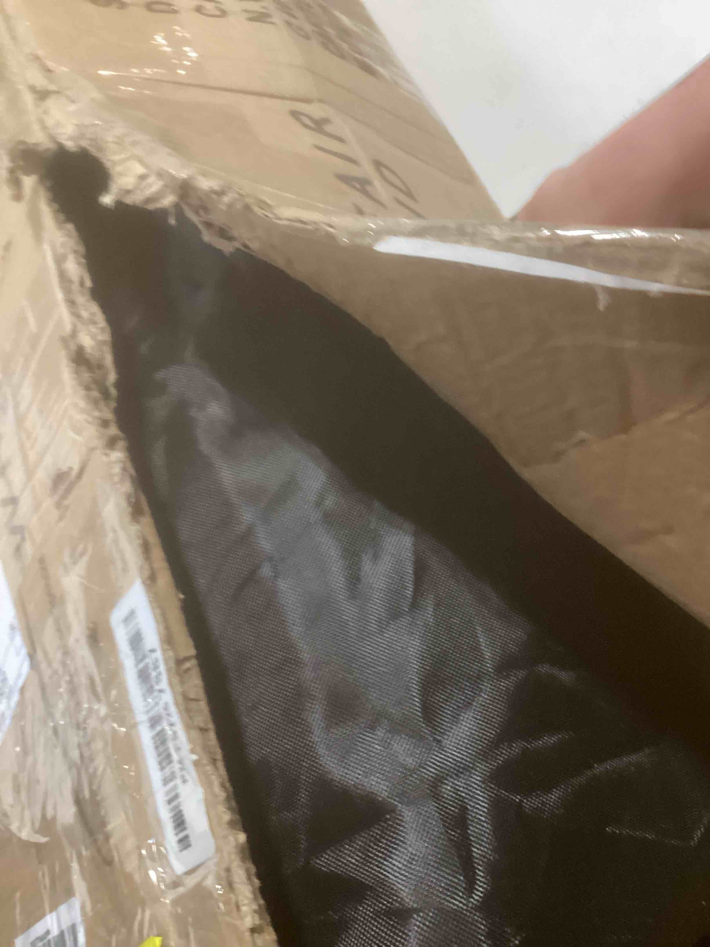 Condition photo showing As Is for FAIR WIND Oversized Padded Camping Chair Heavy Duty Quad Fold Arm Chair Portable for Outdoor - Support 450LBS, Black Black Single Pack