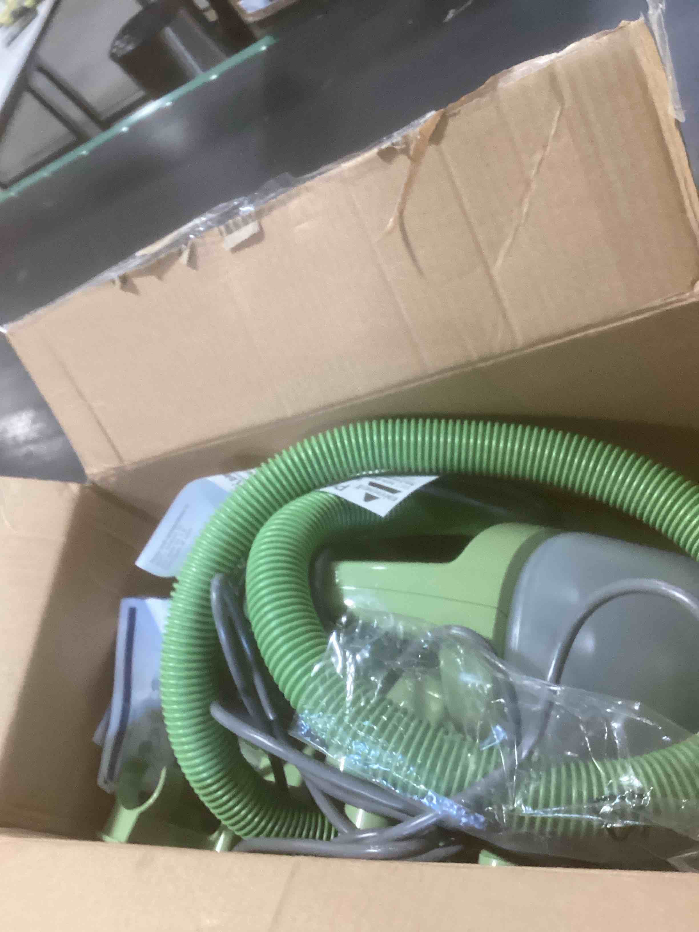 Condition photo showing As Is for BISSELL Little Green Multi-Purpose Portable Carpet and Upholstery Cleaner, Car and Auto Detailer, with Exclusive Specialty Tools, Green, 1400B