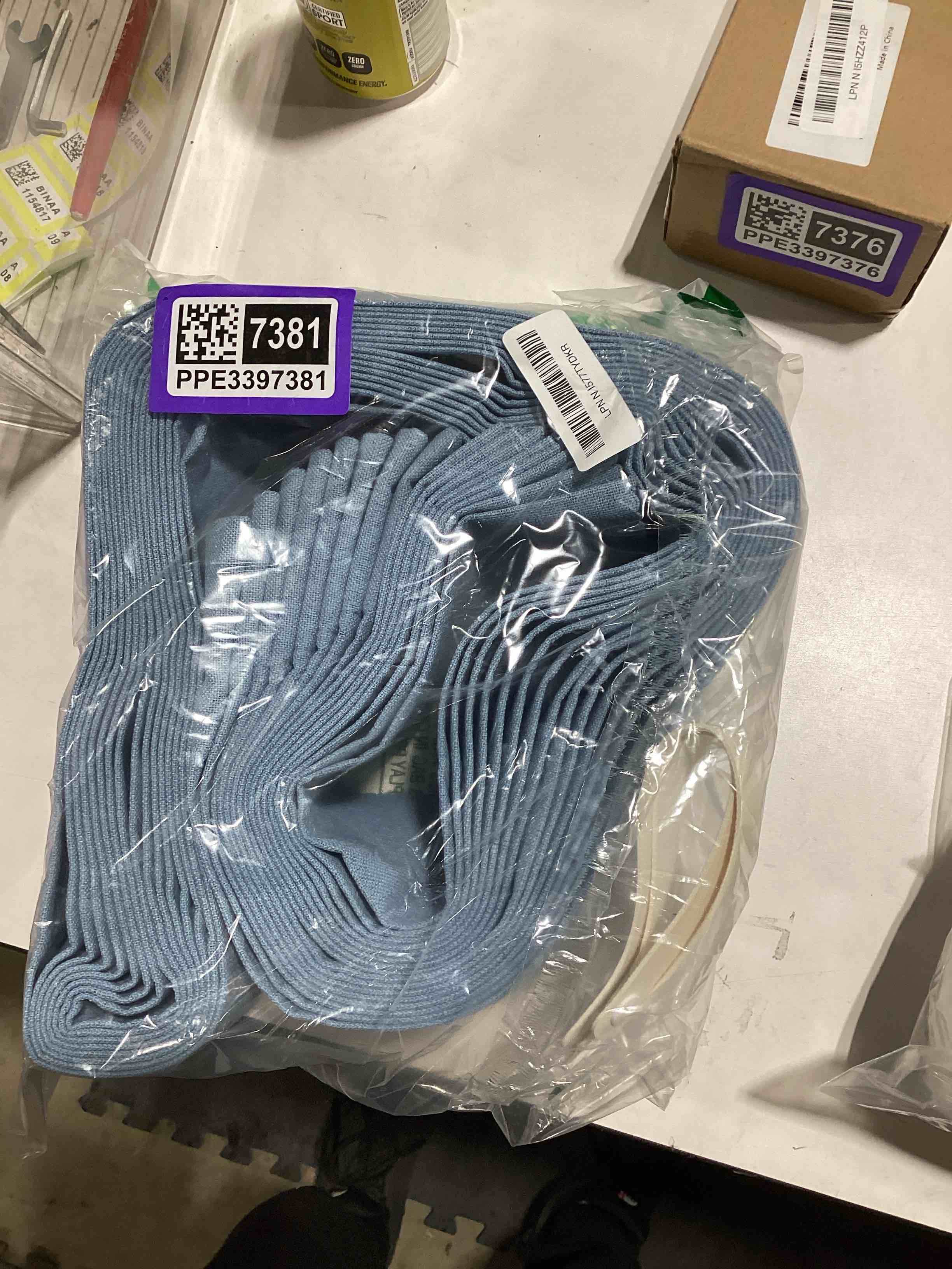 Condition photo showing Good Condition for 100% Blackout Curtain with Magnetic Closure - Pinch Pleat Look Window Drapes & Doorway Privacy Screen, Accordion Style Door Curtain, 1 Panel, W60 x L80, Blue 60"W x 80"L (Pack of 1) Blue