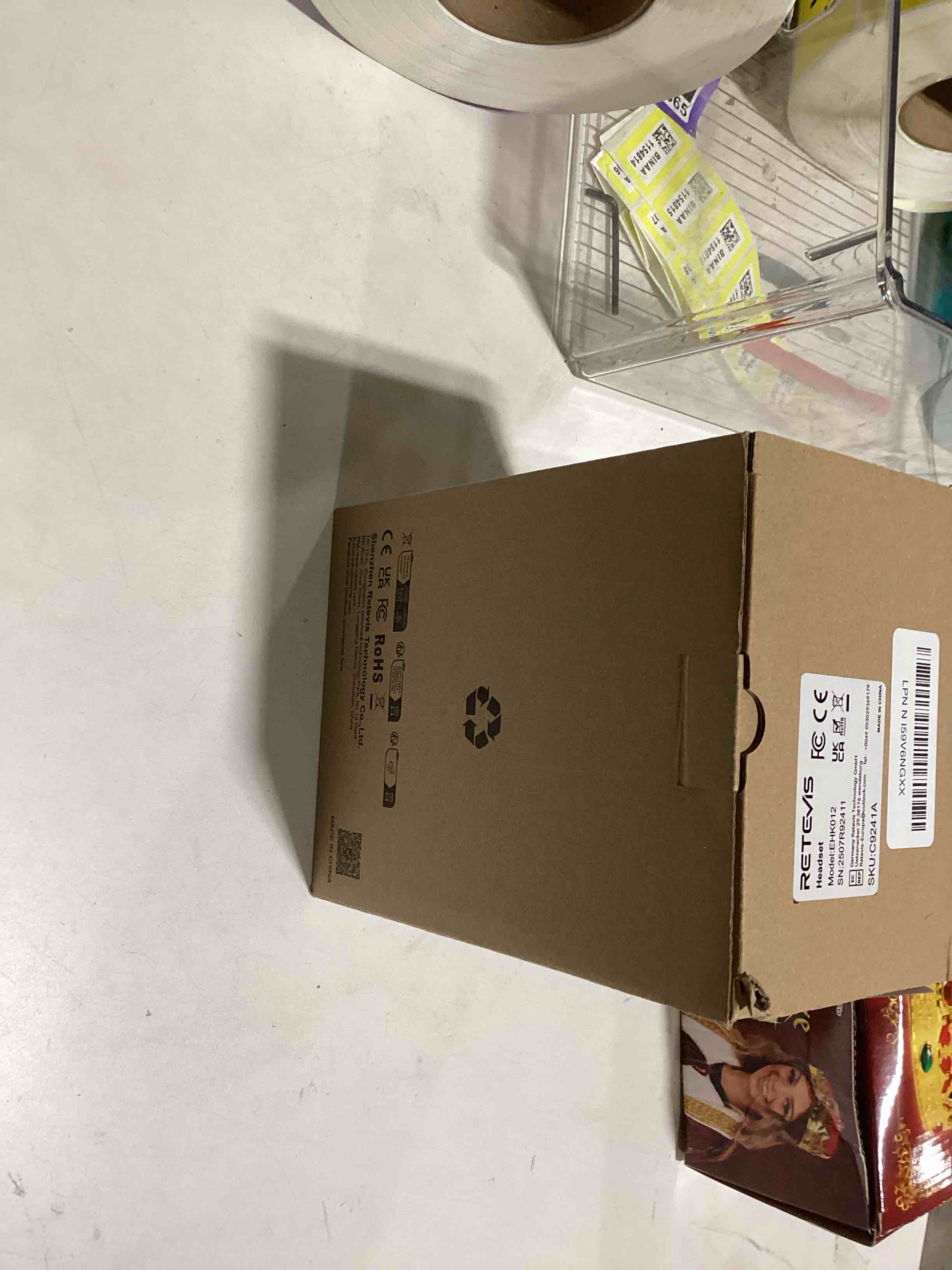 Condition photo showing Good Condition for Retevis EHK012 Foldable Two Way Radio Headset with Mic,Noise Reduction,Volume Adjust, Compatible with Baofeng UV-5R BF-F8HP PRO AR-5RM Pxton PX-888S, for RT22 RT68 RT86, 2 Way Radio Headset(1 Pack) Physical Noise Reduction