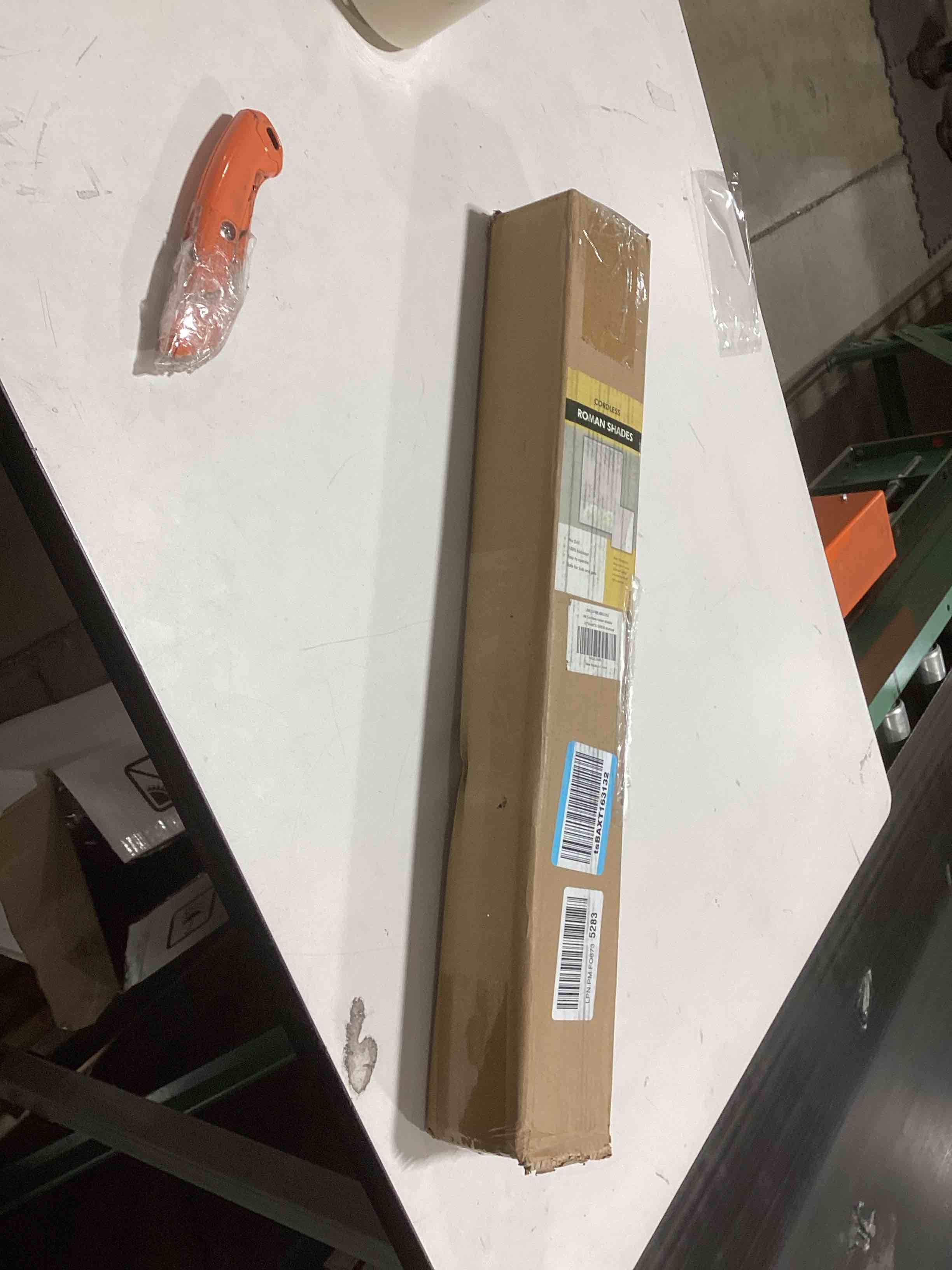 Condition photo showing Good Condition for No Tools No Drill Cordless Roman Shades for Indoor Windows 100% Blackout, for Window Size 20" W × 48" H Charcoal Charcoal 20" W × 48" H