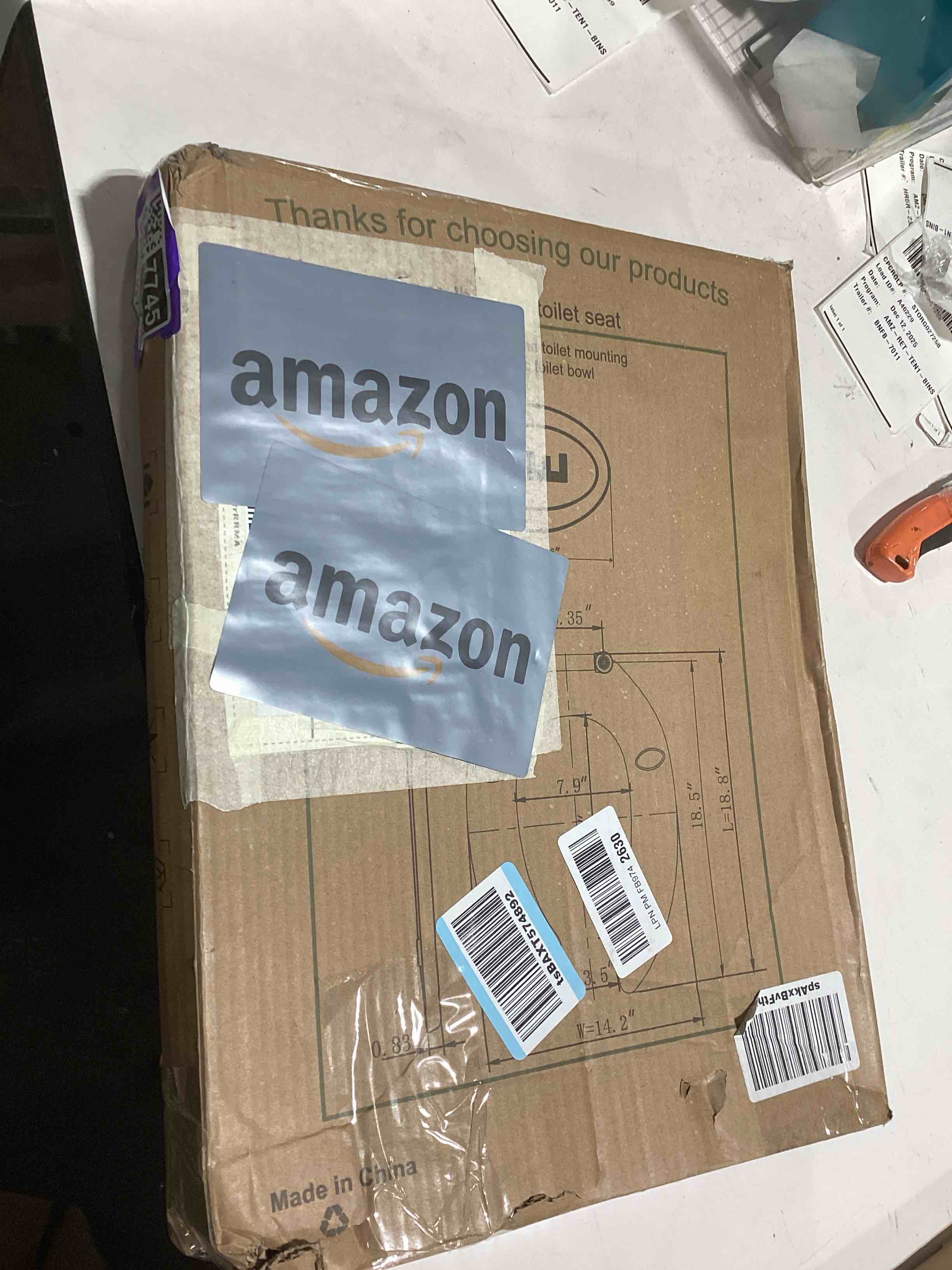 Condition photo showing Good Condition for Commercial Toilet Seat Open Front, Public Toilet Seat Elongated 18.5inch, Special for Hospital, Hotel, School, Church, PP Material, B2B Available, 2 Year Support, White 1 Pack