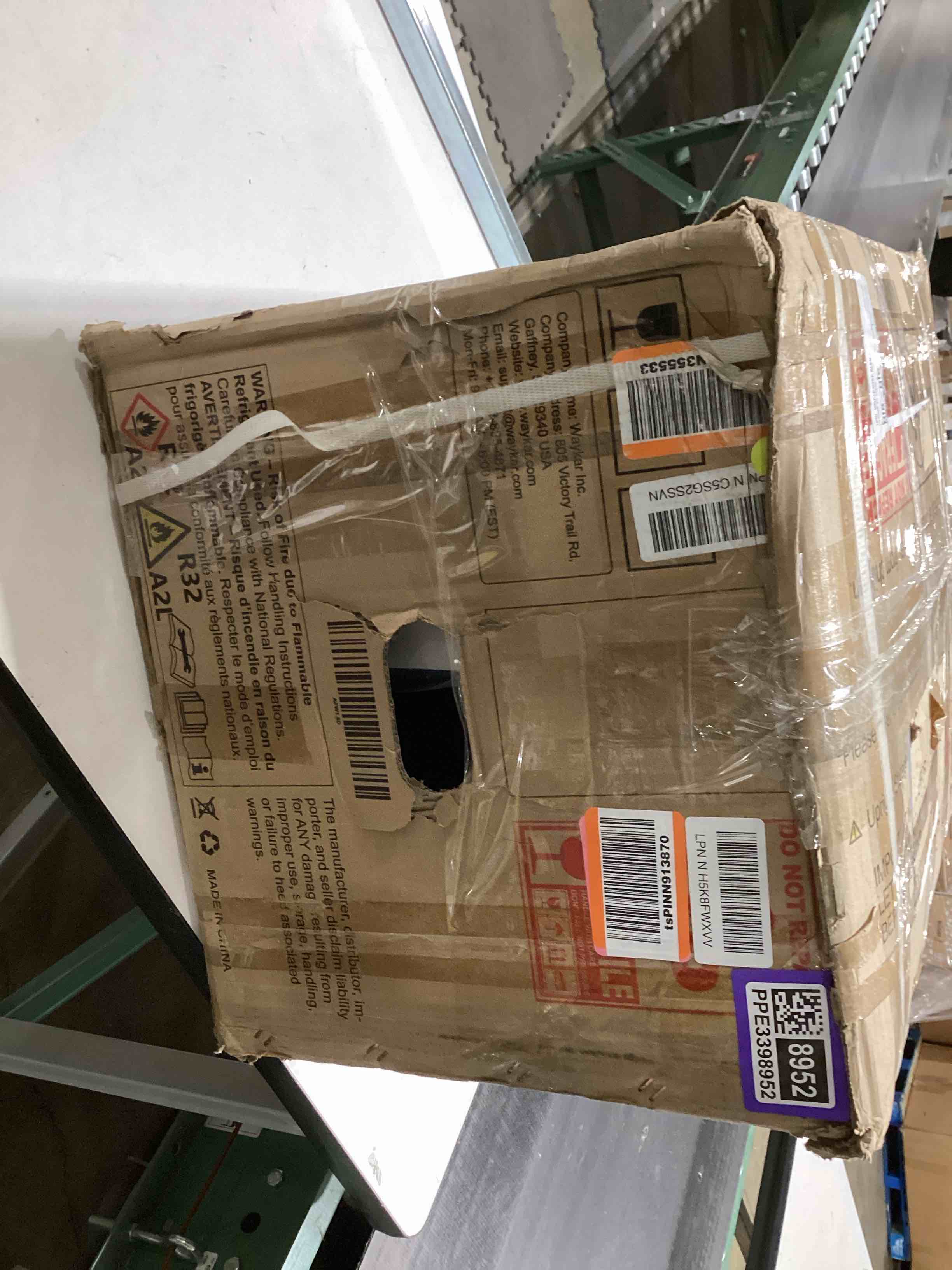 Condition photo showing As Is for Waykar 70 Pint Energy Star Crawl Space Dehumidifier with Drain Hose, Commercial Dehumidifier for Basements and Home, for Spaces up to 5000 Square Feet, Smart Humidity Control - 5-Year Quality Coverage 70 Pints 5000 Sq. Ft