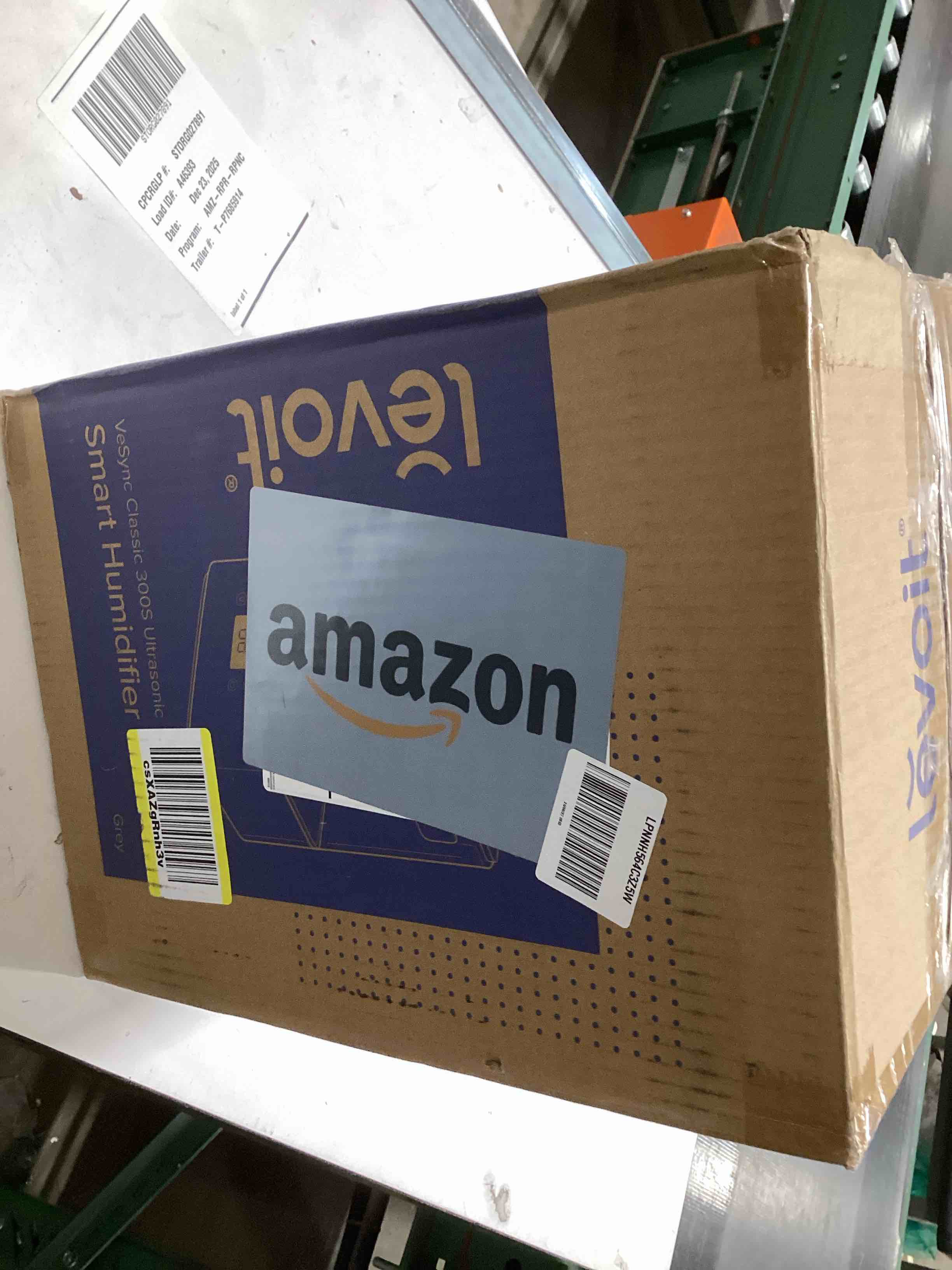 Condition photo showing As Is for LEVOIT Smart Humidifiers for Bedroom Large Room Home,(6L) Cool Mist Top Fill Essential Oil Diffuser for Baby & Plants,Smart App & Voice Control, Rapid Humidification & Auto Mode-Quiet Sleep Mode, Gray