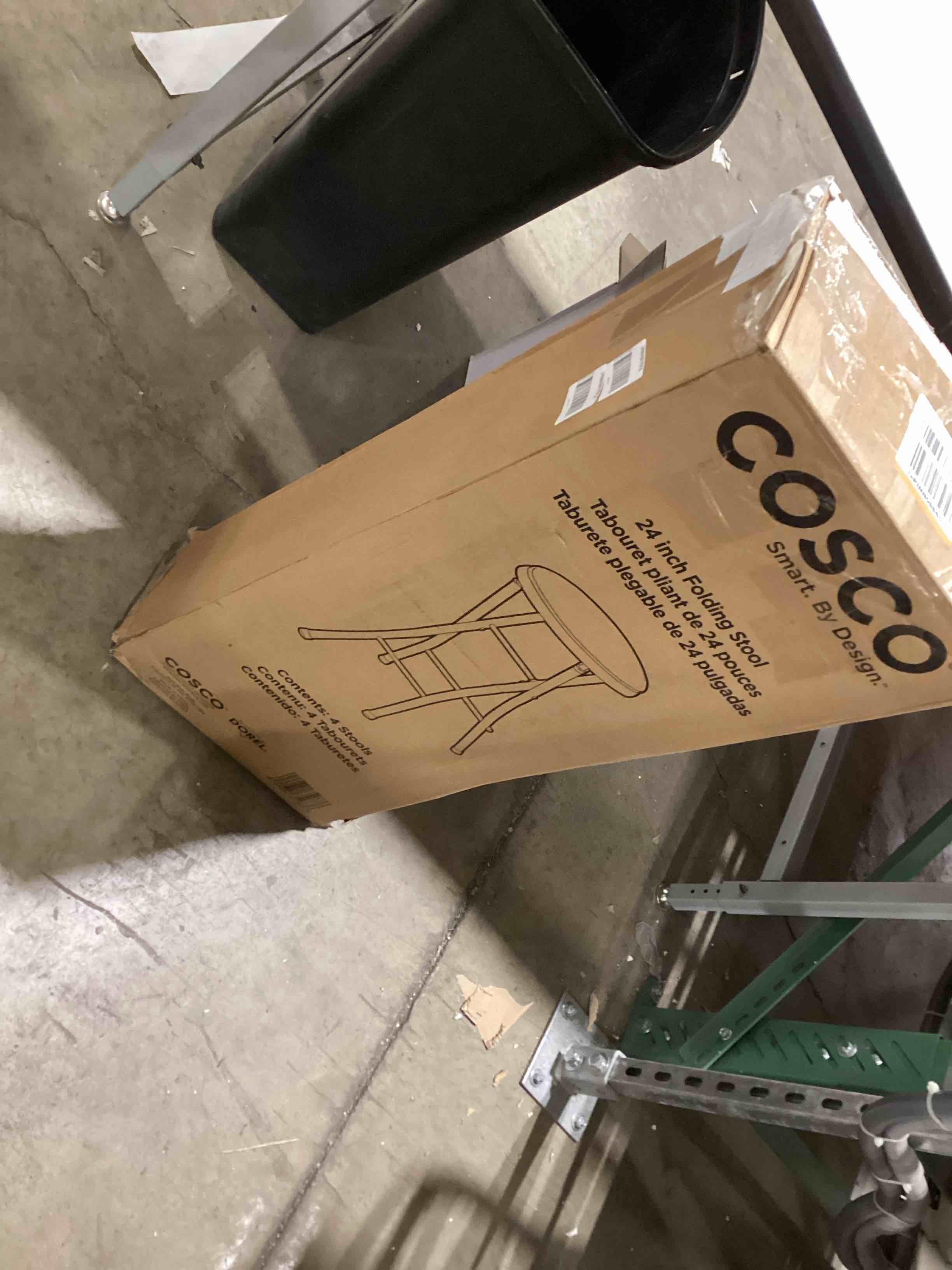 Condition photo showing Good Condition for COSCO 24" Vinyl Padded Folding Stool, Multipurpose, Great for Small Spaces, Double Braced, Black, 4-Pack