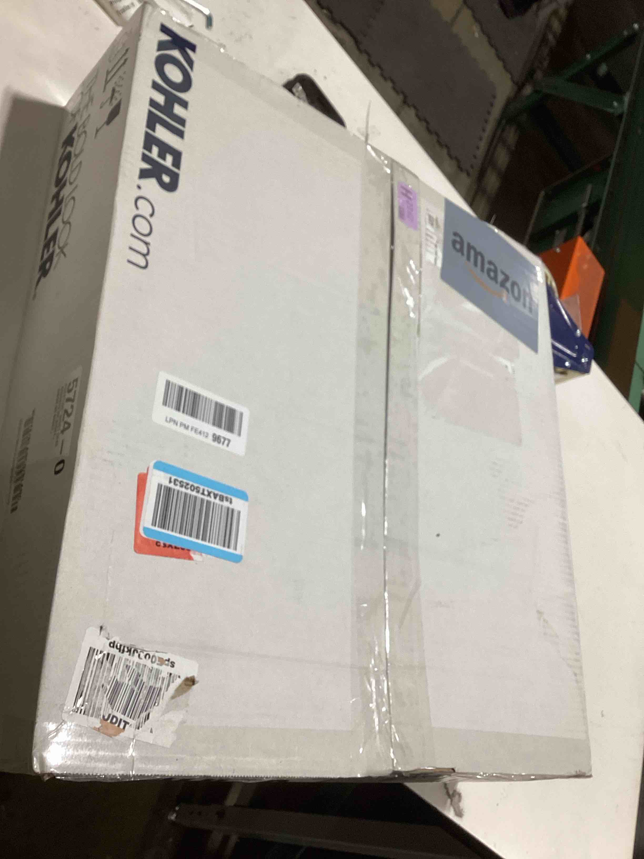 Condition photo showing As Is for Kohler PureWash M250 Manual Elongated Bidet Toilet Seat, White, Quiet-Close Lid Prevents Slamming, Cool Water, Easy Installation with Quick-Release Hinges, Adjustable Spray Position & Pressure White Elongated