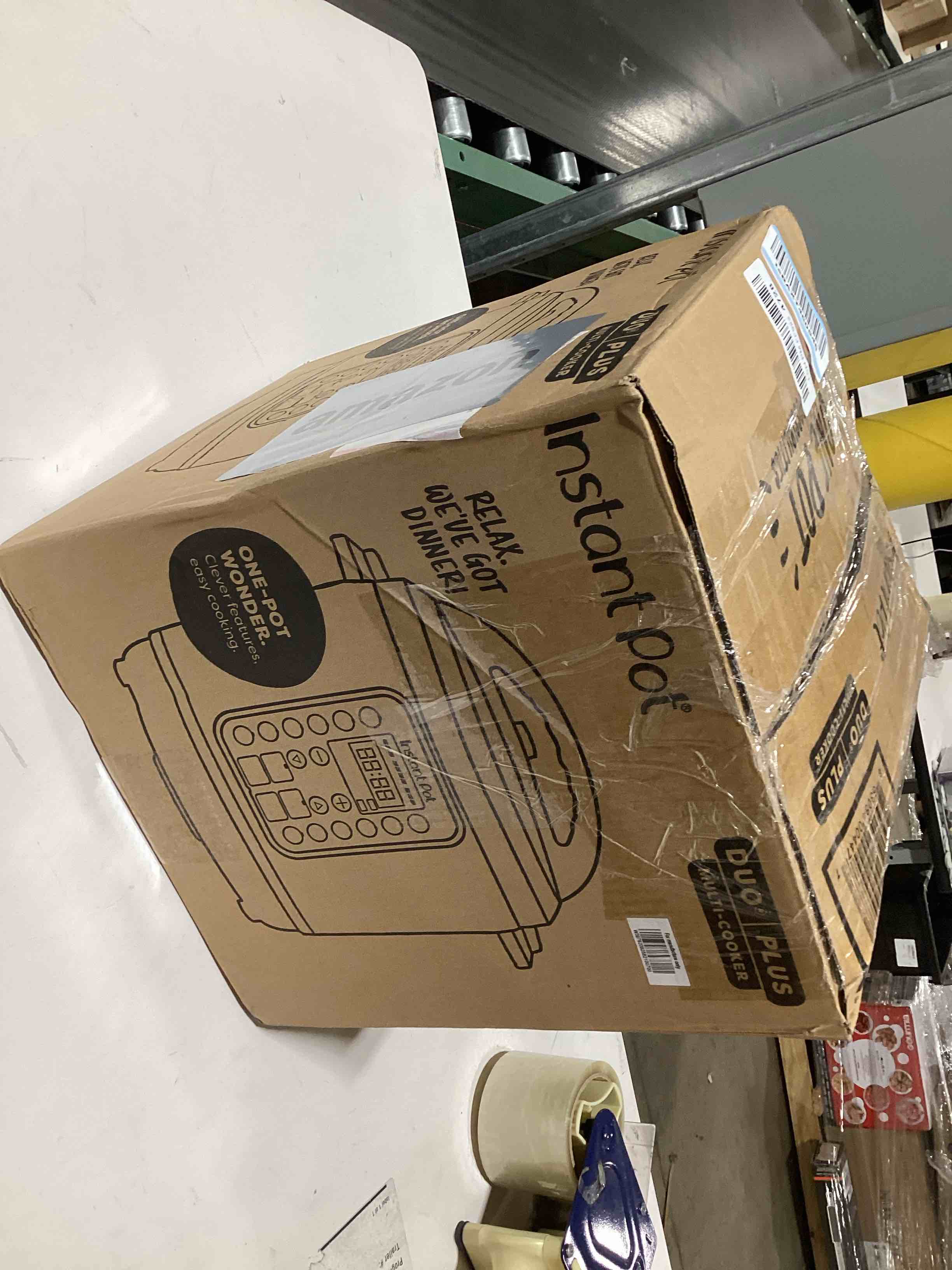 Condition photo showing As Is for Instant Pot Duo Plus 9-in-1 Multicooker, Pressure Cooker, Slow Cook, Rice Maker, Steamer, Sauté, Yogurt, Warmer & Sterilizer, Includes App With Over 800 Recipes, Stainless Steel, 6 Quarts