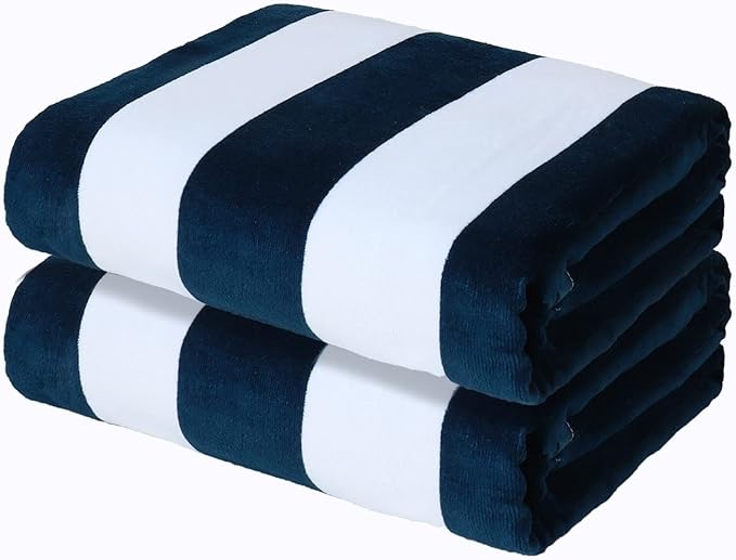 2 Pack - 30"x60" Quick Dry Towels for Beach, Pool, Gym & Bathroom
