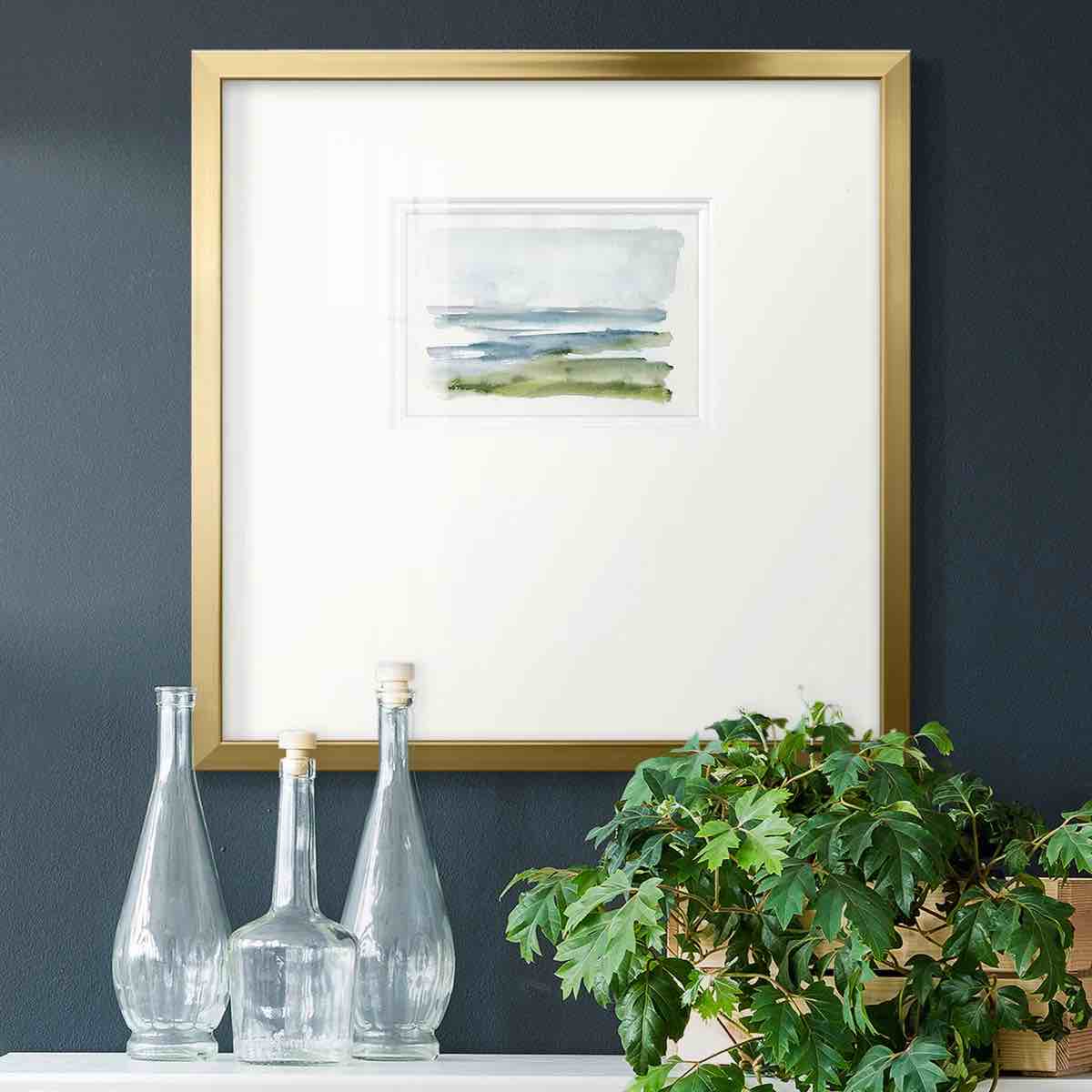 elazer coastline splash I framed on paper print 