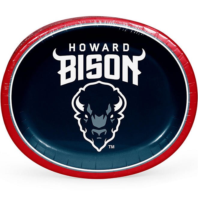 NCAA HBCU Oval Paper Plates, 10" x 12" , 50 ct., Choose Team