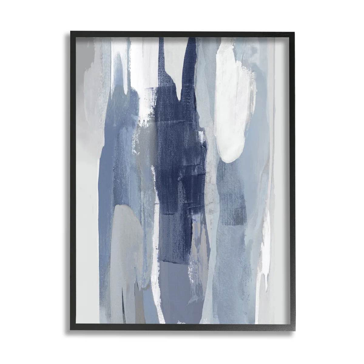 Layers Of Blue And White " Painting Print 14x 11