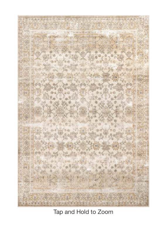 Customer Reviews for nuLOOM Deadra Vintage Floral Machine Washable Area Rug Beige 6 ft. x 4ft. Area Rug