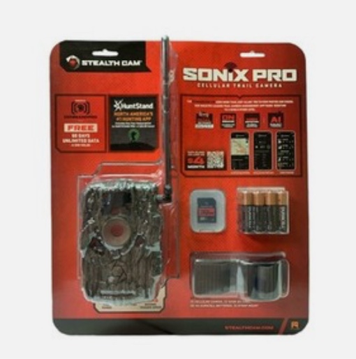 Stealth Cam Sonix Pro 36 MP Cellular Trail Camera Dual Sim 80 ft. Range, 32GB SDStealth