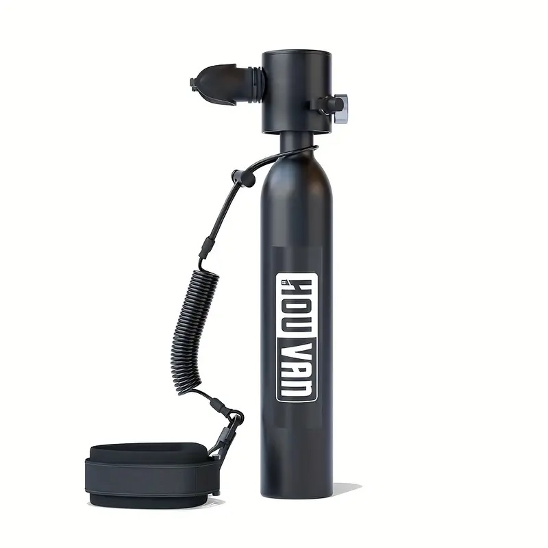 (Incomplete)Mini Scuba Tank S300 Scuba Tank 0.5L Capacity Up to Support 10 Minutes Breathing Diving Tank Portable Pony Bottle for Underwater Shooting/Underwater Rescue Reusable Backup Air Tanks