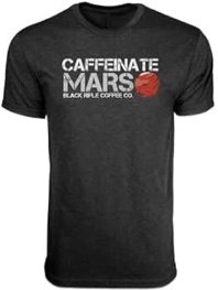 Black Rifle Coffee Company Caffeinate Mars T-Shirt, Vintage Black