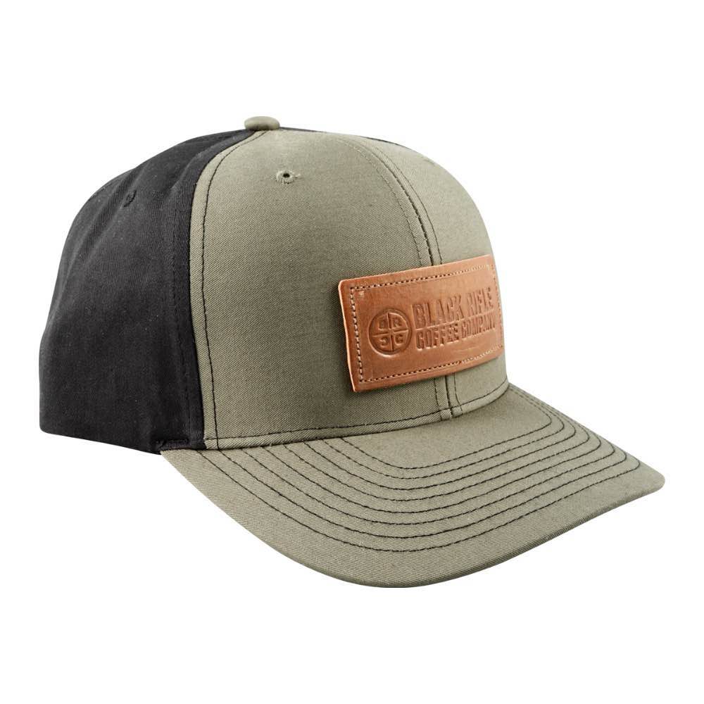 Black Rifle leather patch twill hat Loren/black