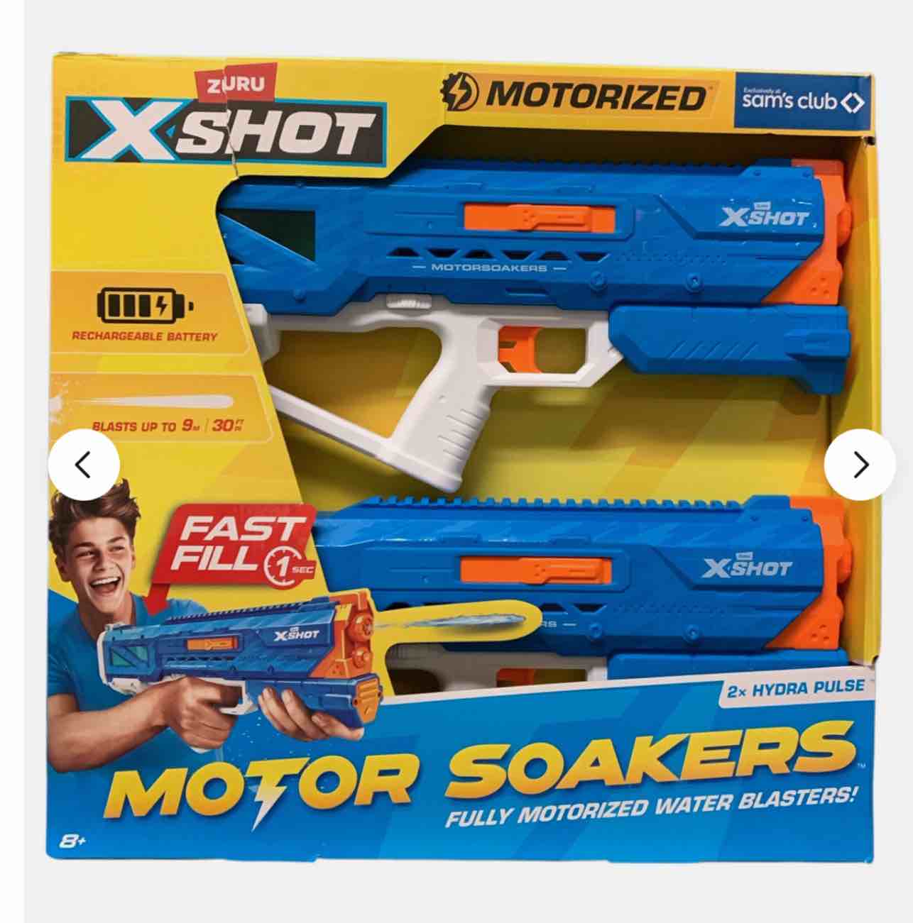 Zuru X-Shot Hydra Pulse Dual Pack, Fully Motorized Fast-Fill Water Blasters