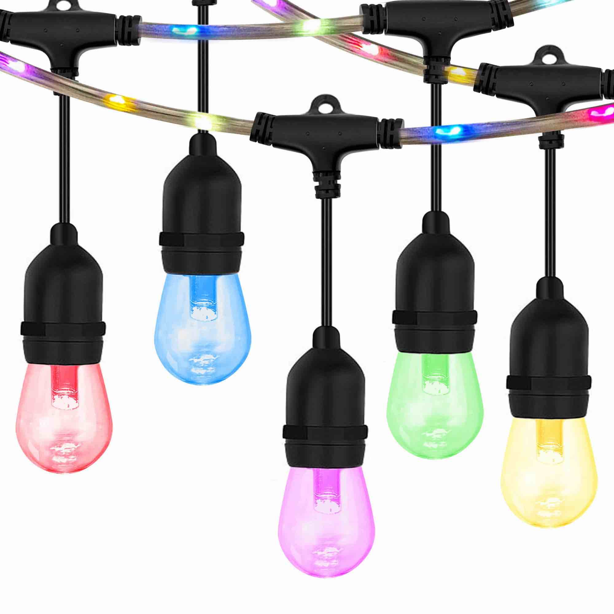 48-Ft Plug-In Black Indoor/Outdoor String Light