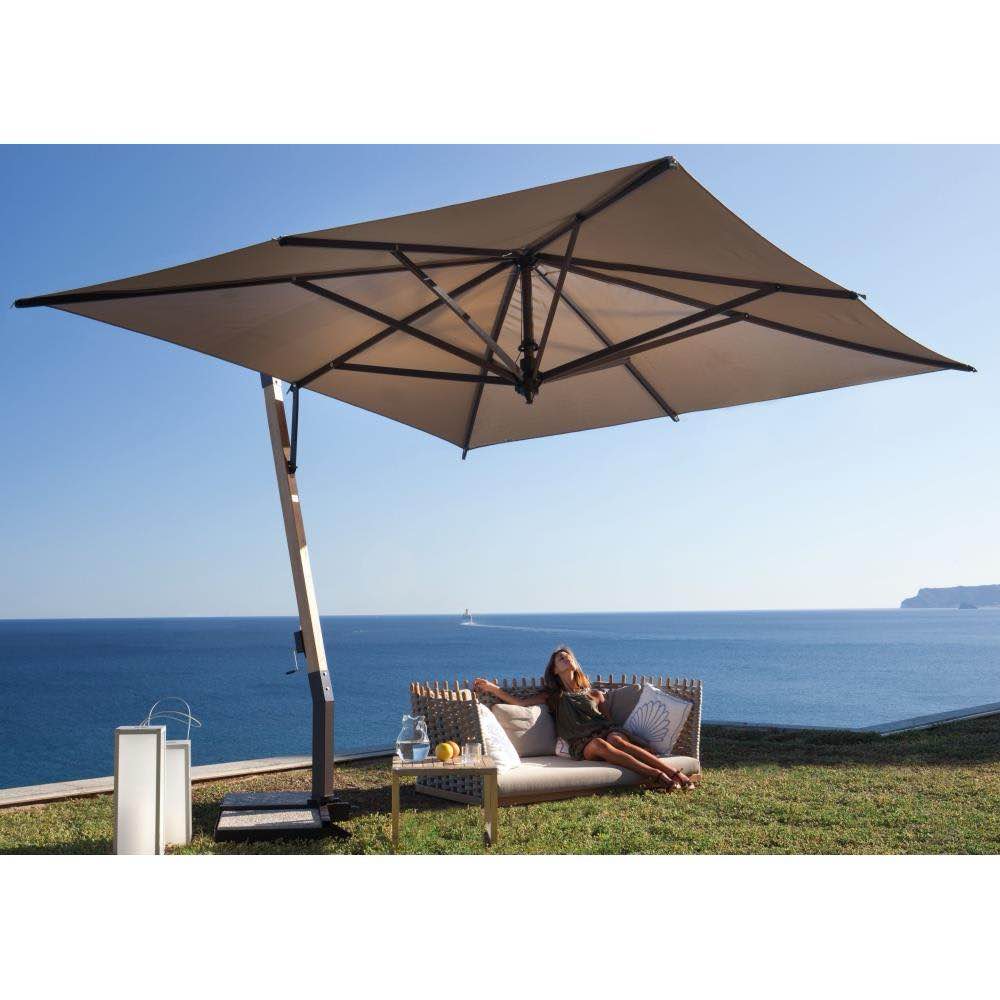 FIM Manufacturing - P24 - P-Series - 10 Foot x 10 Foot Square Giant Cantilever Umbrella