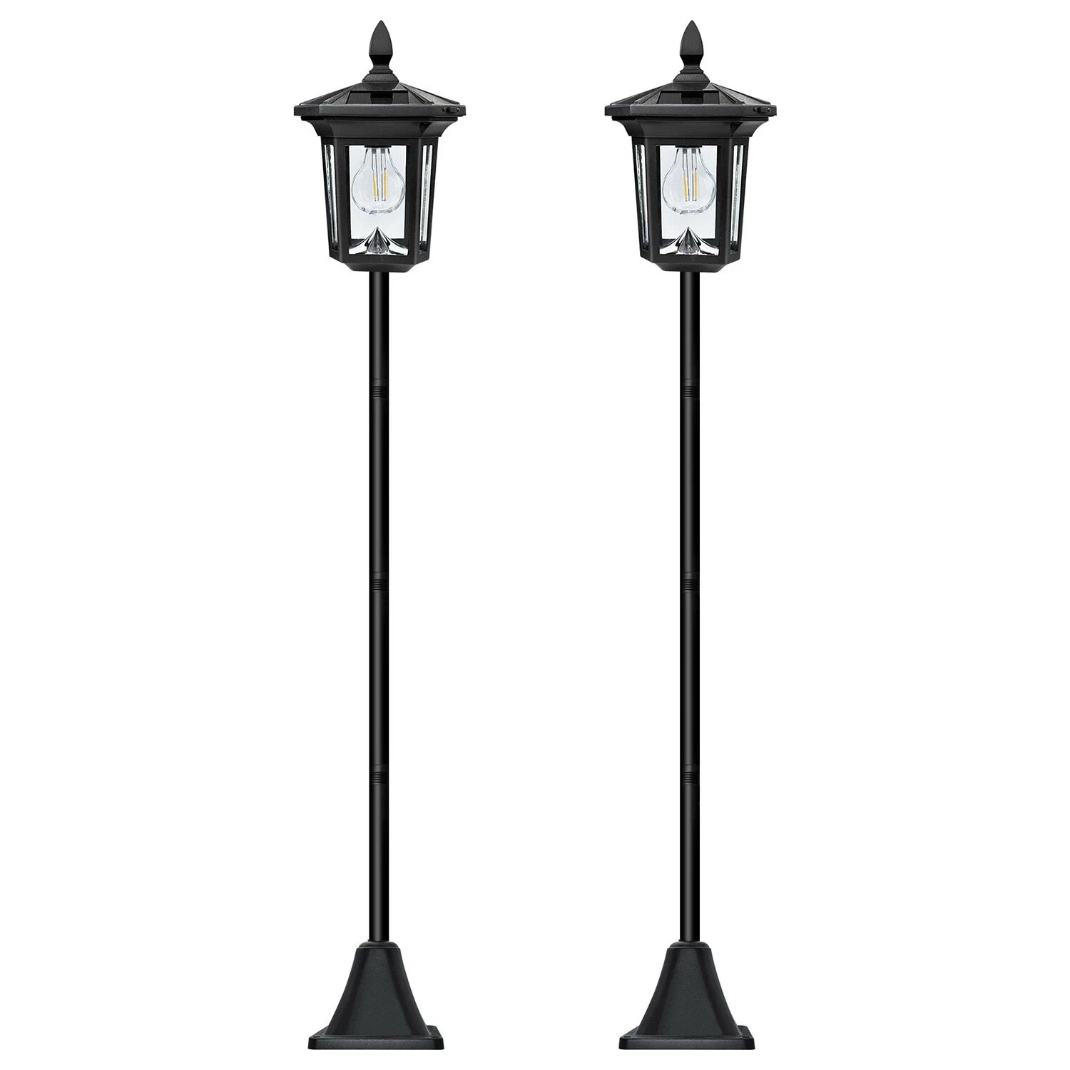 westinghouse led solar post lights 100 lumens, 2-pack