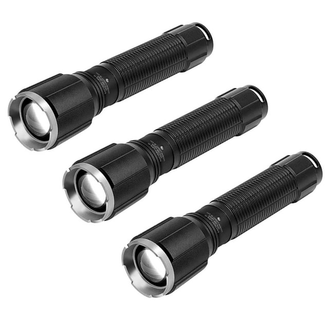 member's mark focus beam led flashlight 1000 lumens batteries included, 3 pack