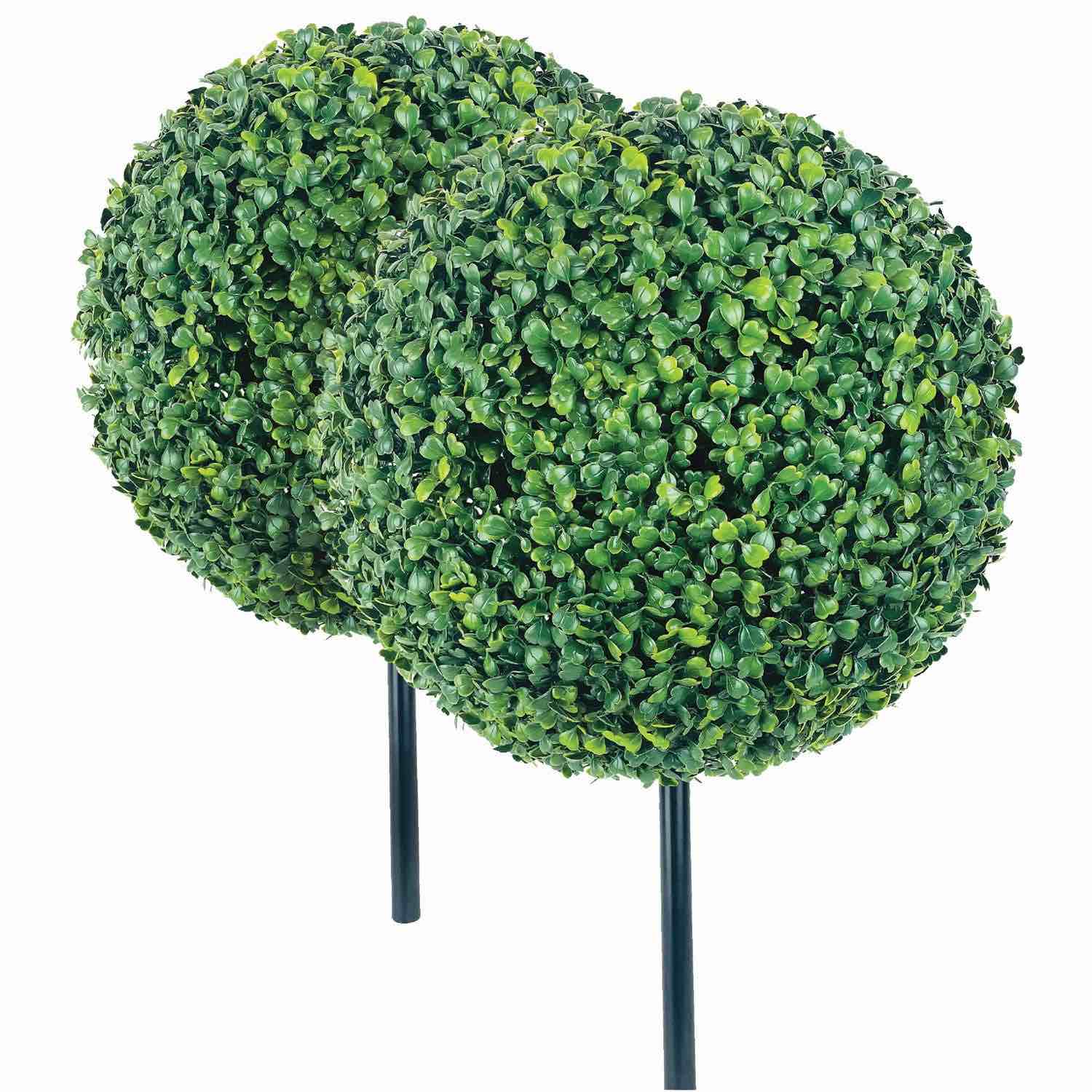 faux 15" round boxwood balls, 2pk