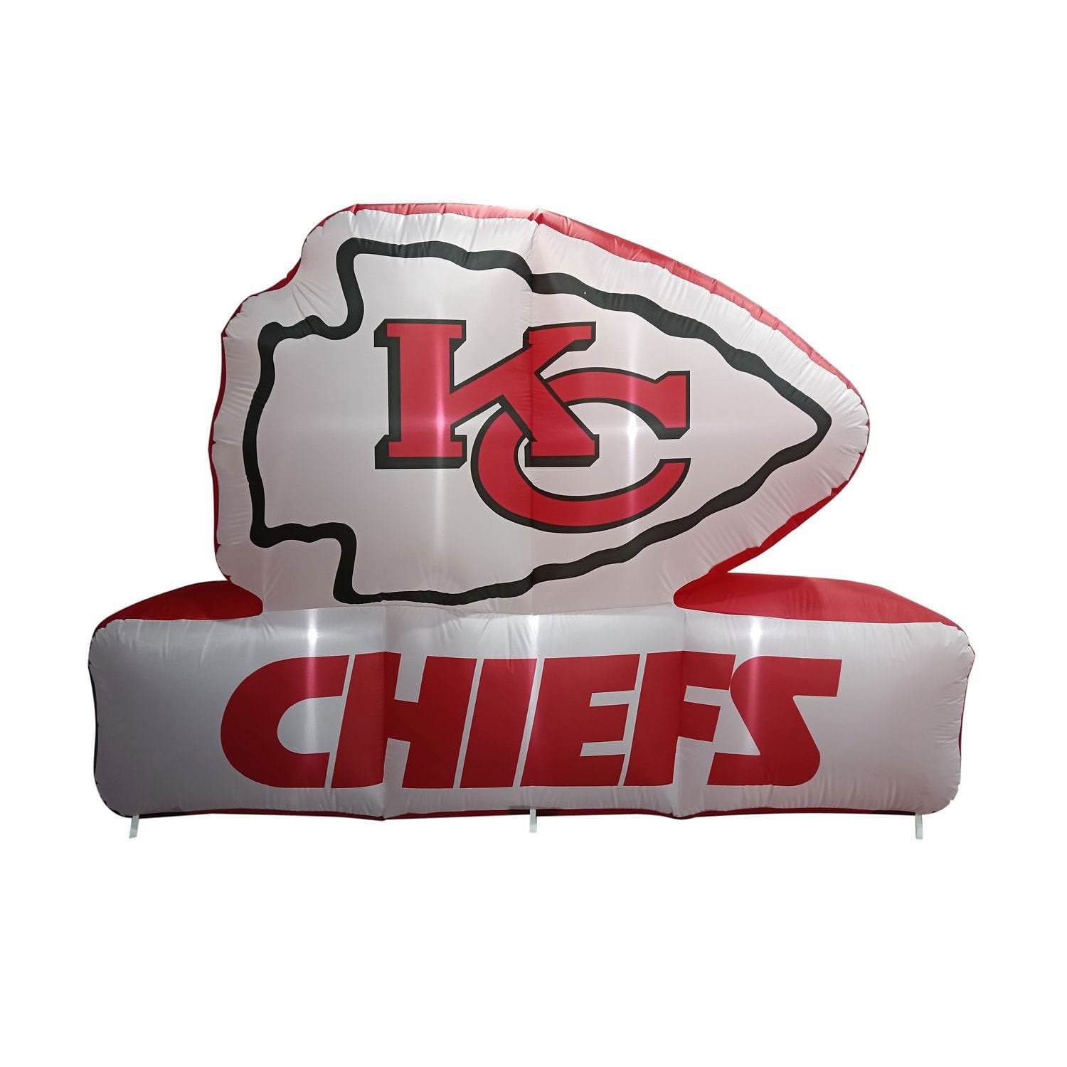 logo brands kansas city chiefs pre-lit 7’x10’ team inflatable