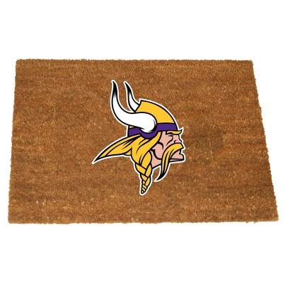 the memory company minnesota vikings 2-ft x 3-ft interlocking team coir rectangular