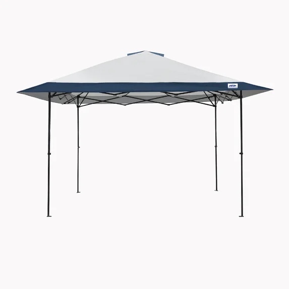 e-z up 13x13 one-up instant canopy tent – pop up outdoor shade tent with vented top, adjustable height & roller bag