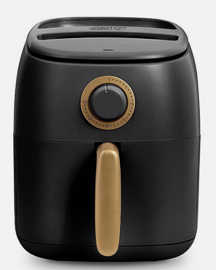 dash dcaf12cgbgbk02 ceramic tasti-crisp express air fryer, 1000 watts, 2.6 qt