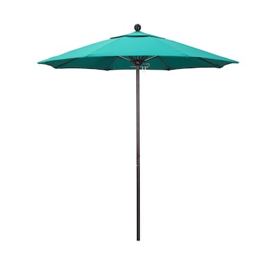 california umbrella 9ft aluminum blue no-tilt market patio umbrella