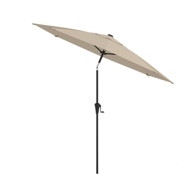 above 9' patio market umbrella oneclick gen2 with push button tilt
