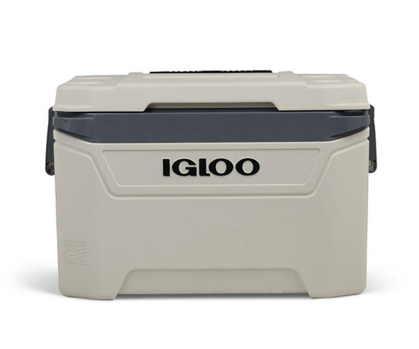 Igloo 35140 60-Quart Sunset Roller Cooler, Bone White/Gray