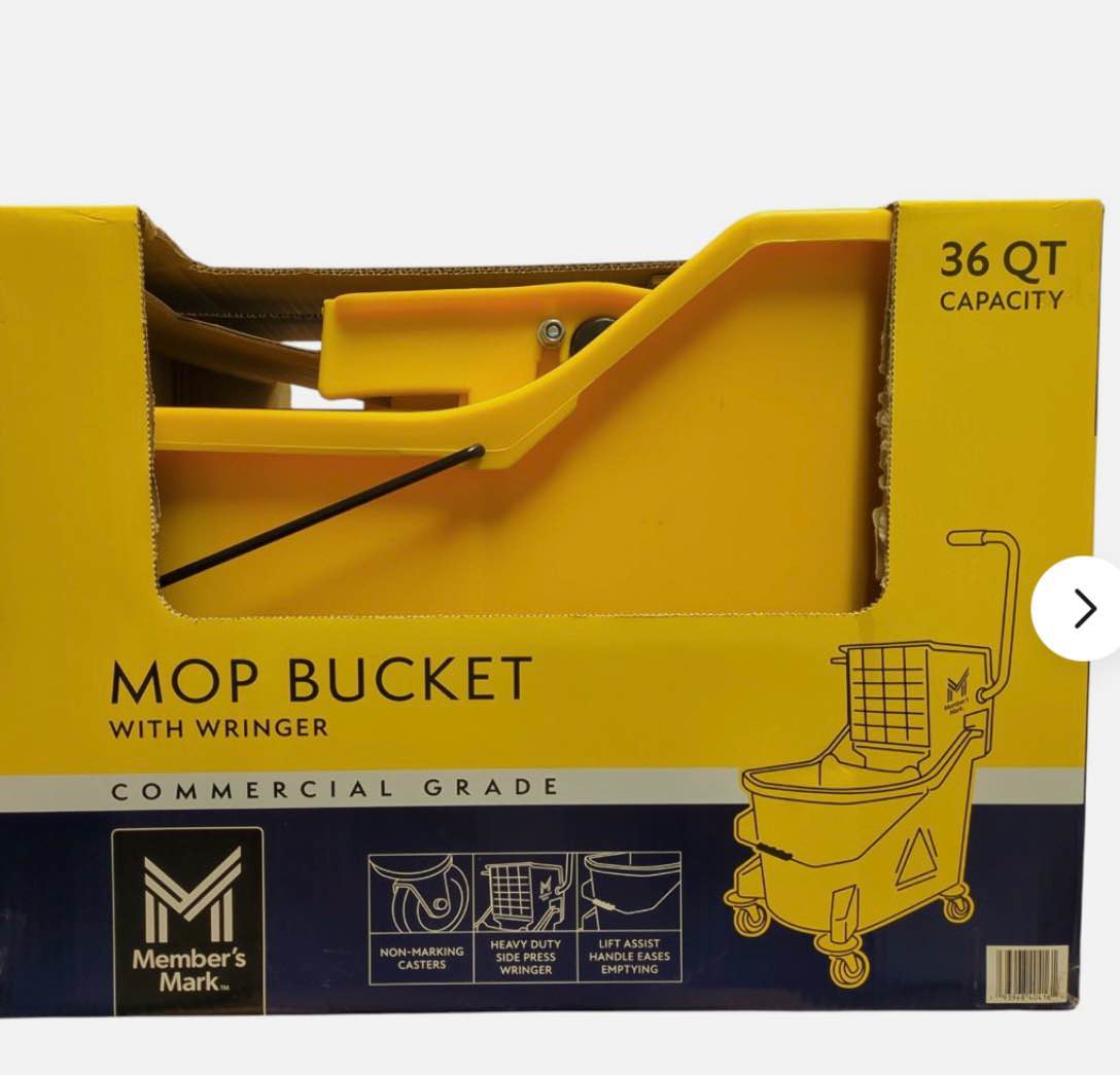 member's mark commercial mop bucket with wringer, 36qt
